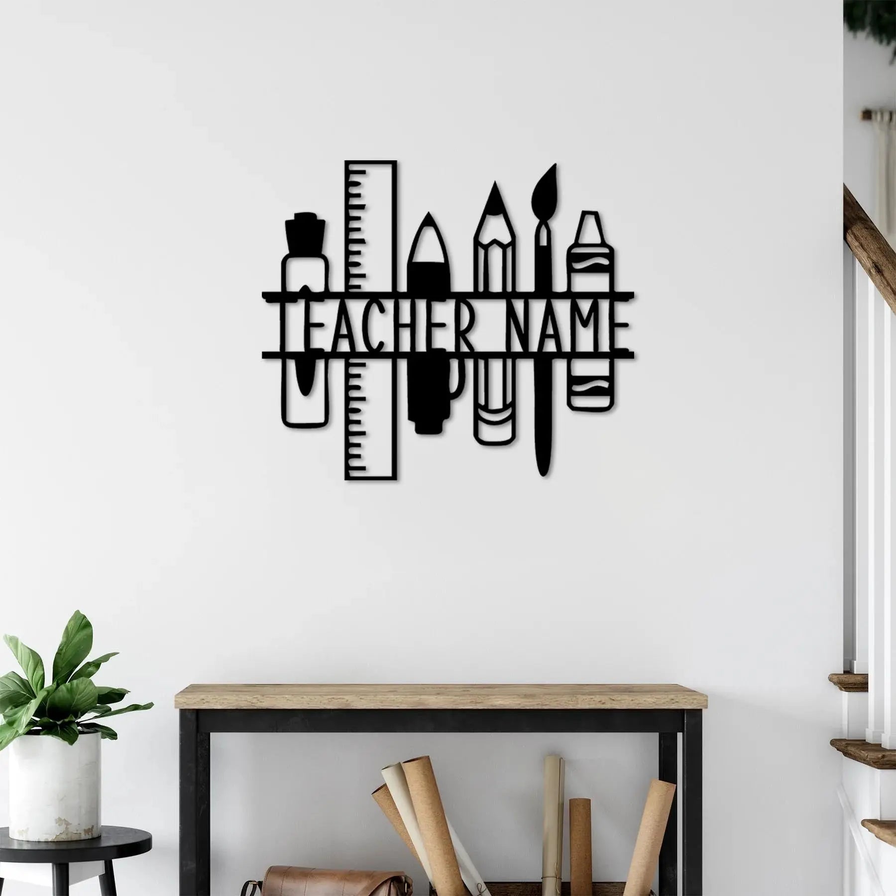 Sınıfın Ruhu Kişiye Özel Öğretmen Tablosu Laser Artique