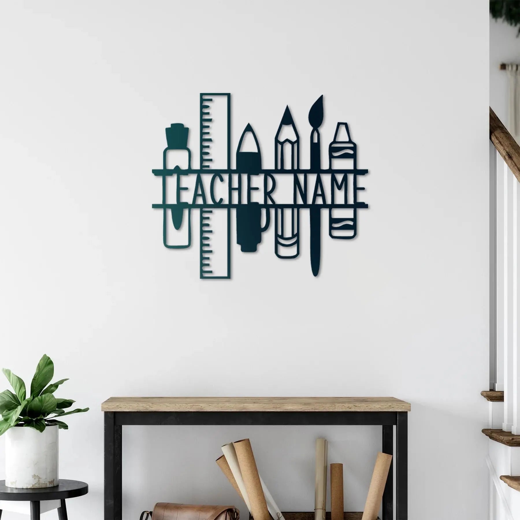 Sınıfın Ruhu Kişiye Özel Öğretmen Tablosu Laser Artique