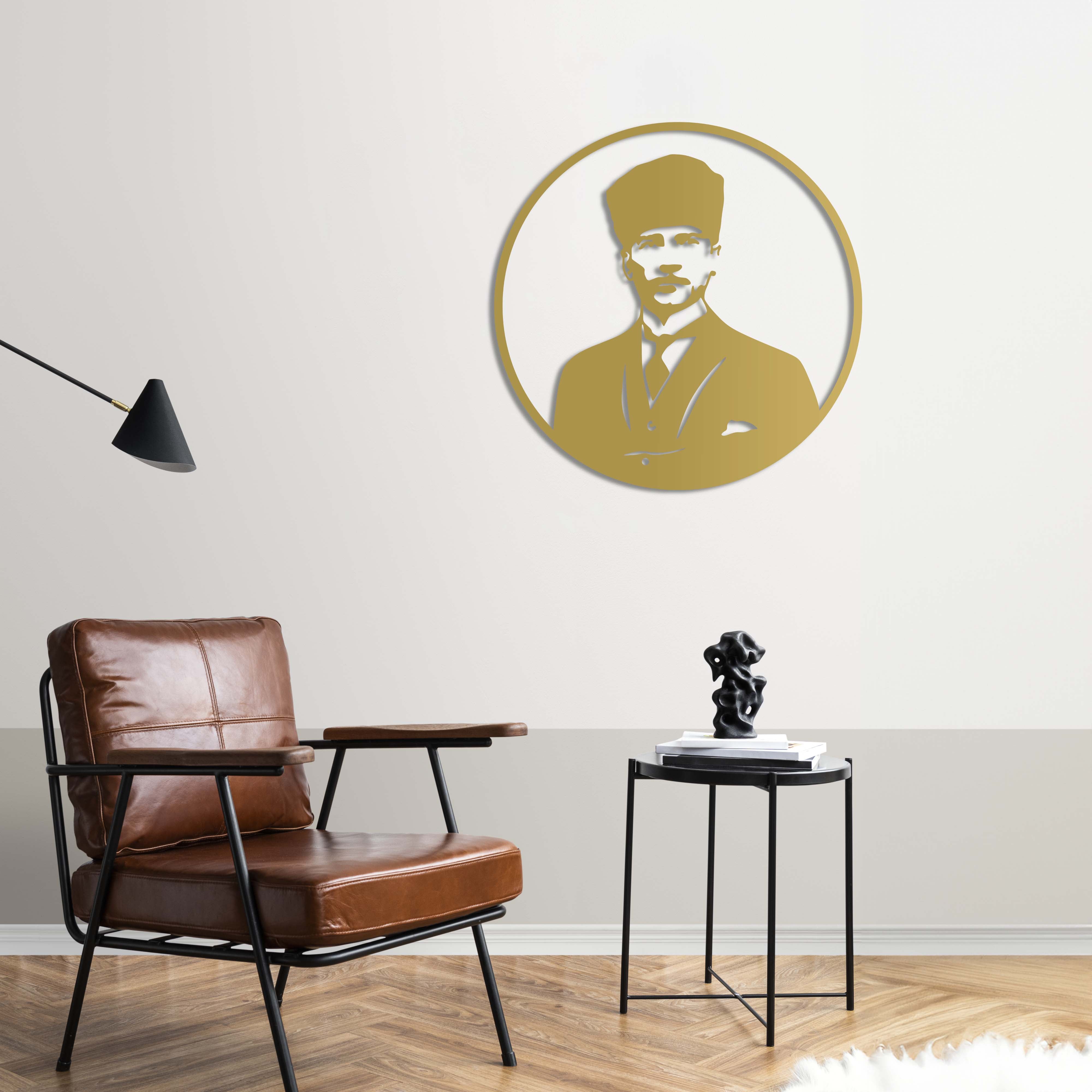 Ölümsüz Lider: Atatürk Metal Duvar Dekoru