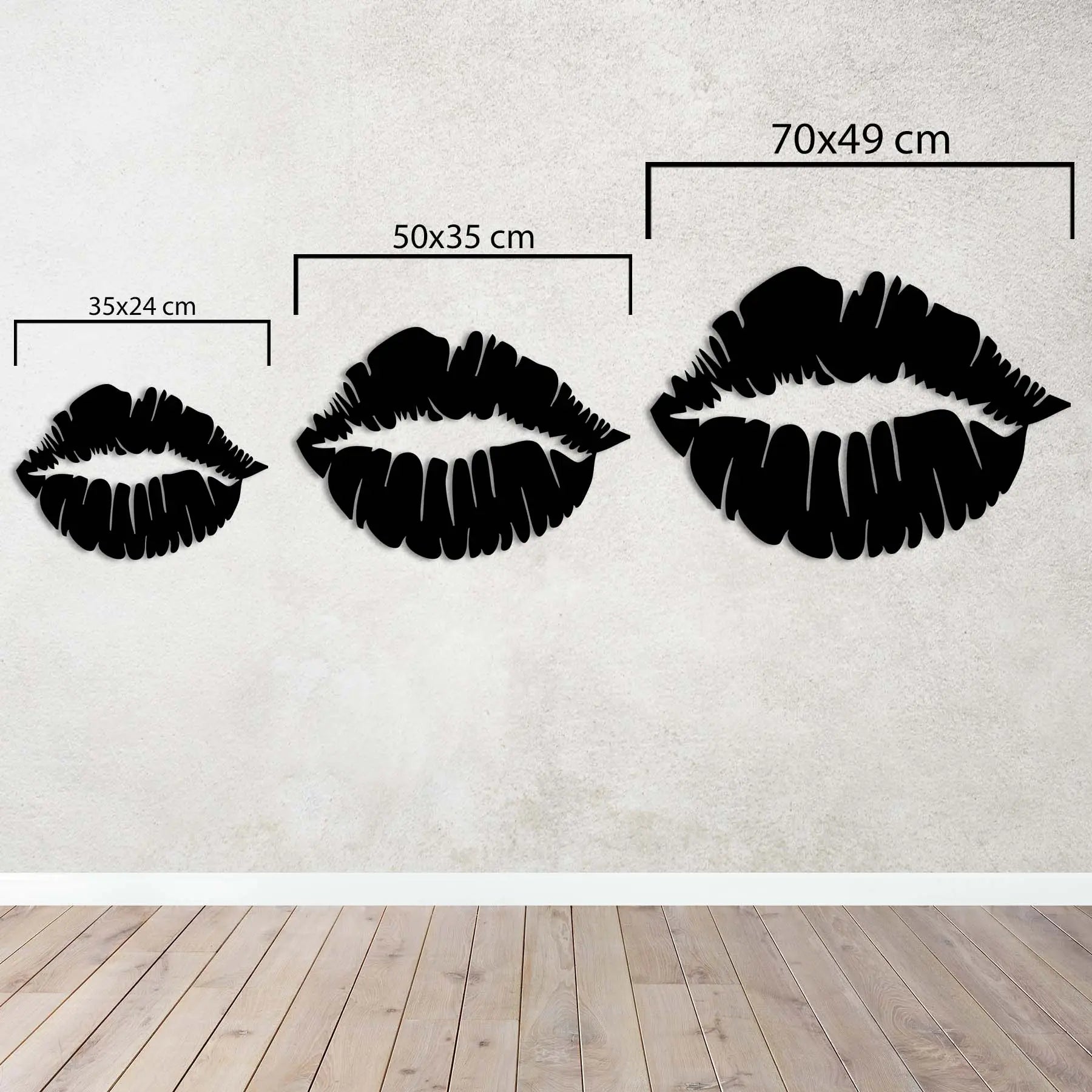 Sessiz Tutku: Öpücük Metal Duvar Dekoru Laser Artique