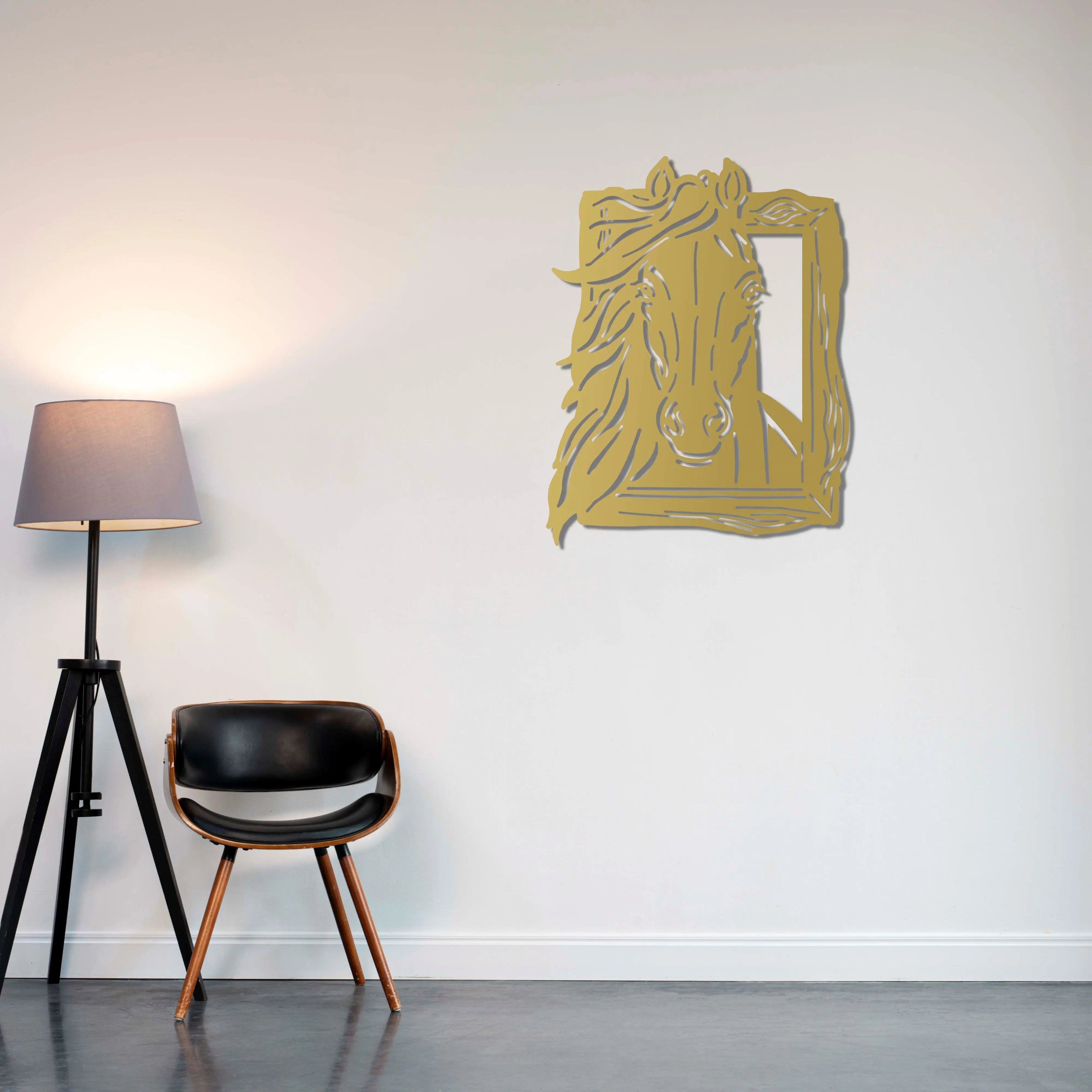 Özgürlüğün İfadesi: At Metal Duvar Dekoru Laser Artique