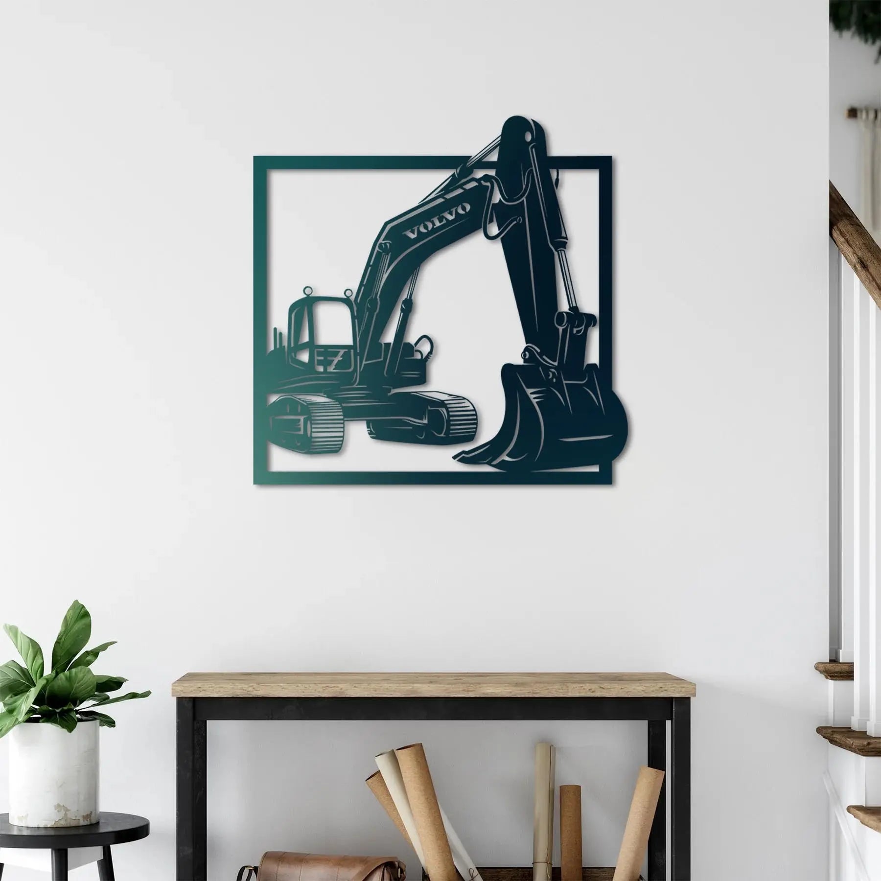 Paletli Kepçe Metal Duvar Dekoru Laser Artique