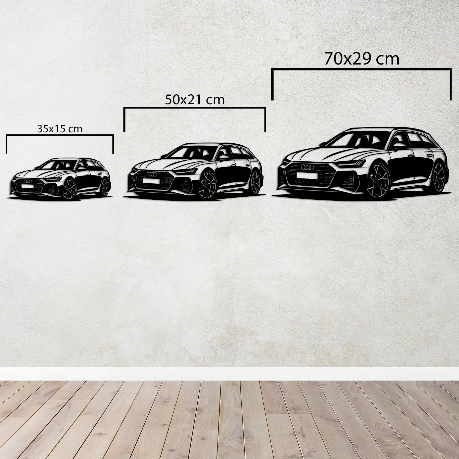 Audi RS6 Avant – Araba Metal Duvar Dekoru Laser Artique