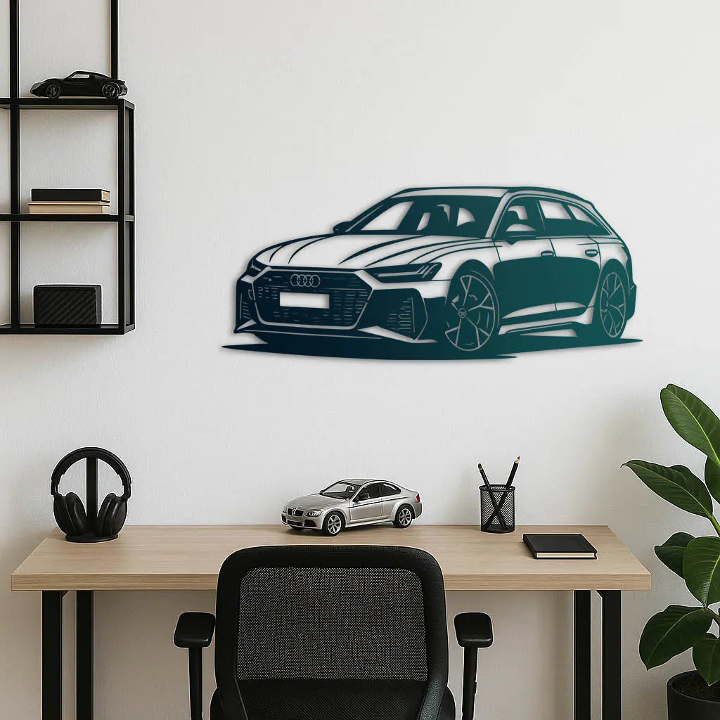 Audi RS6 Avant – Araba Metal Duvar Dekoru Laser Artique
