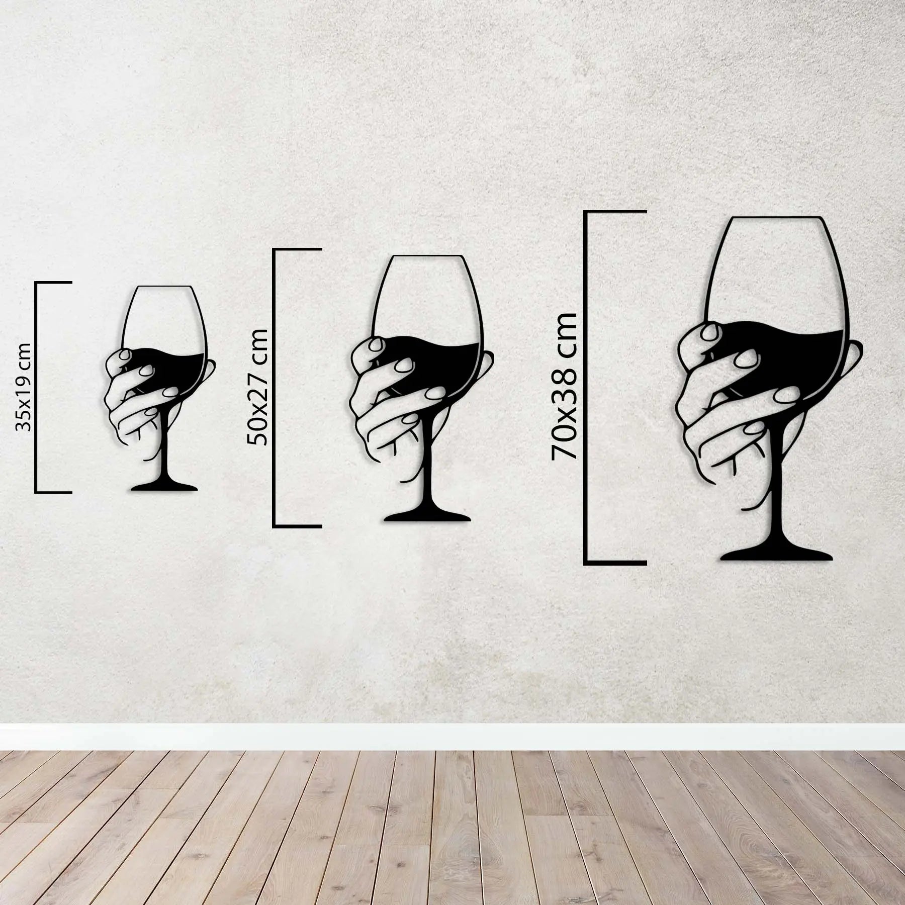 Bir Kadeh Umursamazlık Metal Duvar Dekoru Laser Artique