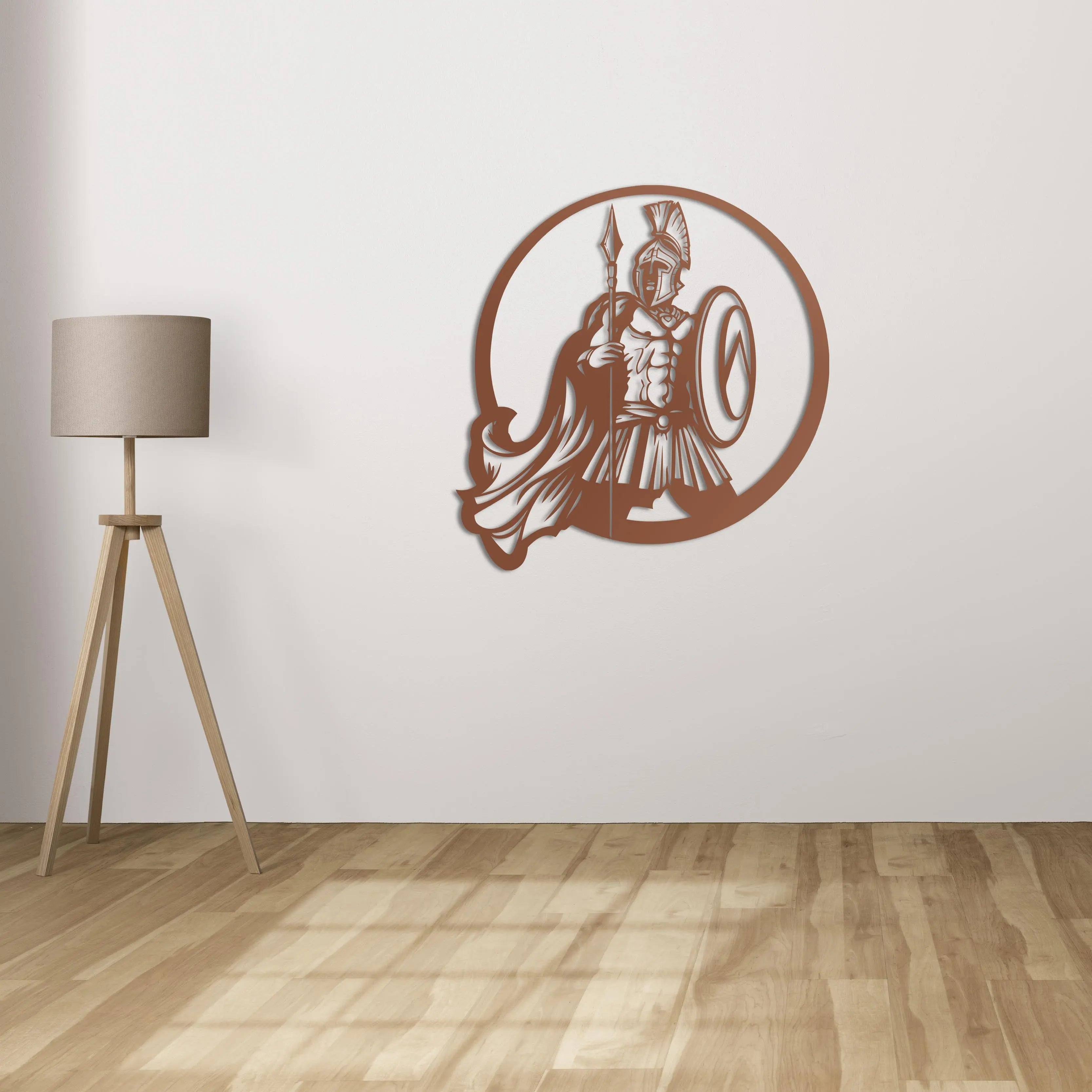"Sparta Ruhu" Metal Duvar Dekoru Laser Artique