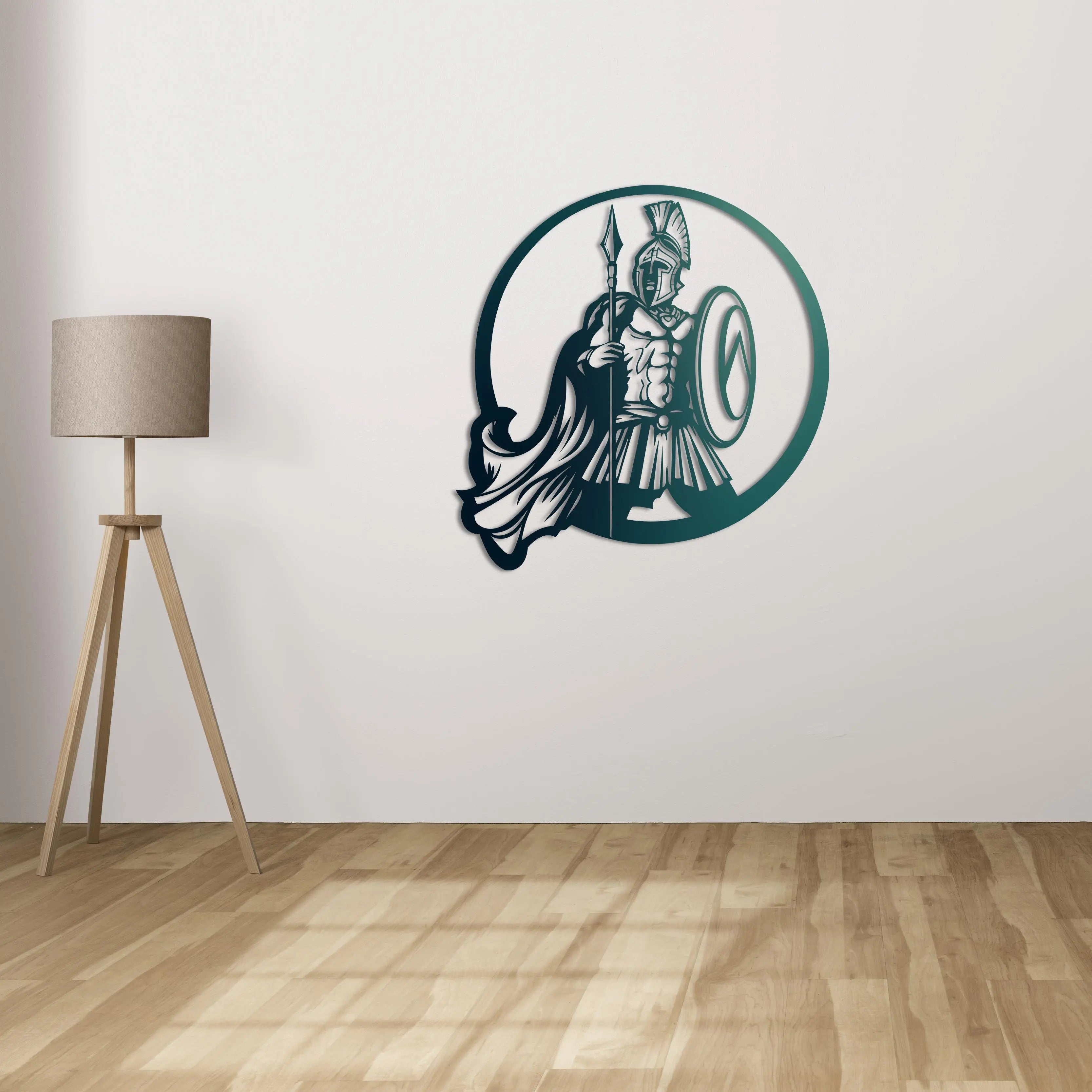 "Sparta Ruhu" Metal Duvar Dekoru Laser Artique