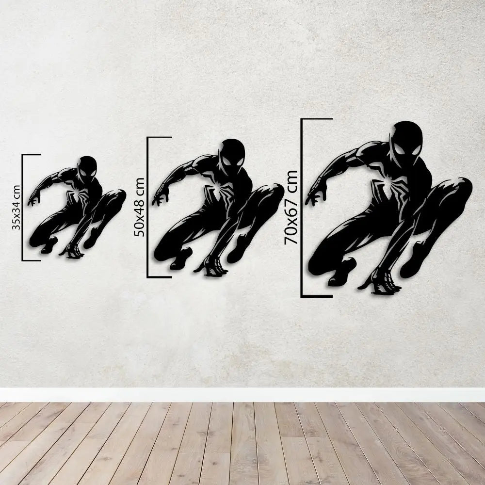 Spider-Man Şehrin Muhafızı Metal Duvar Dekoru Laser Artique