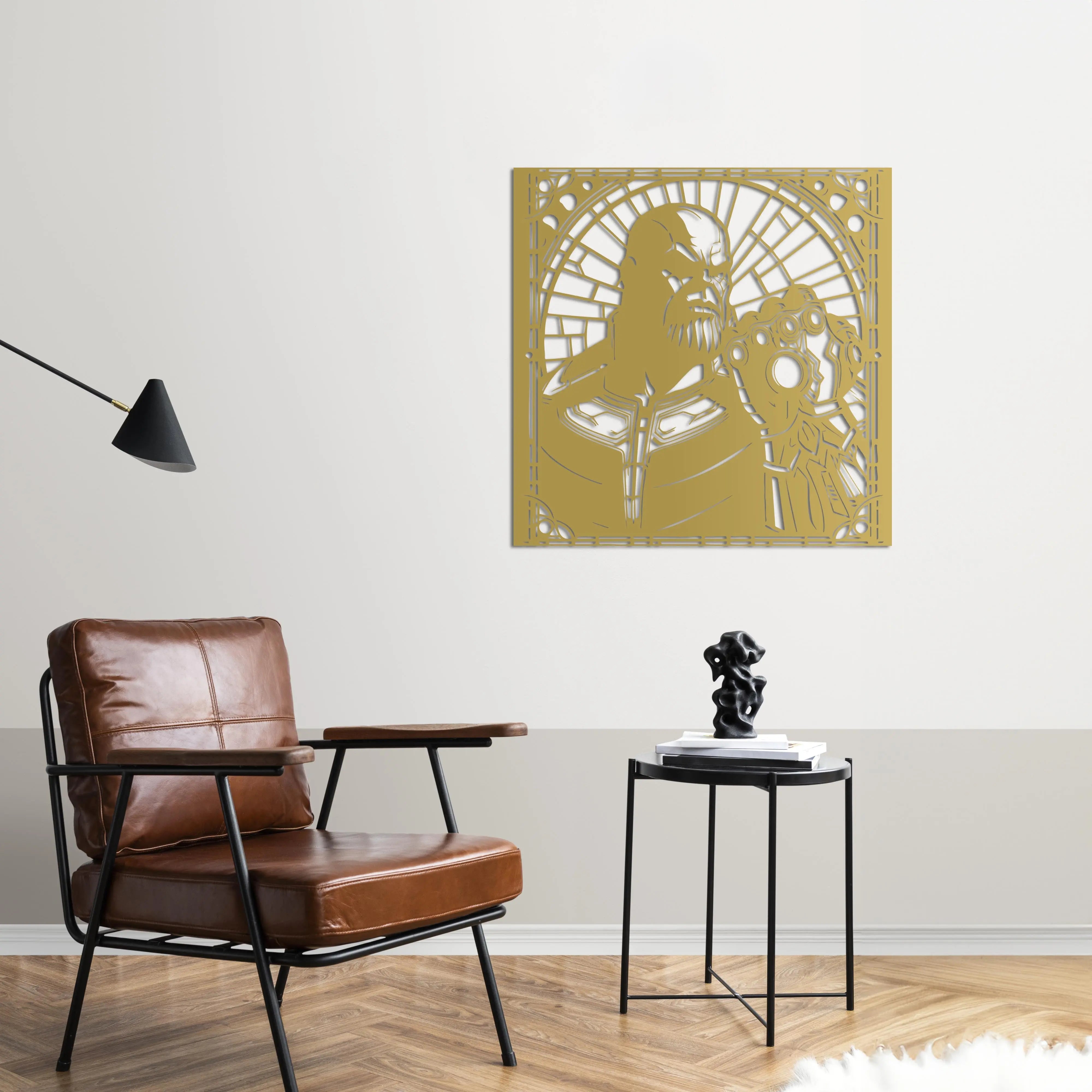 Taşların Efendisi Thanos Metal Duvar Dekoru Laser Artique