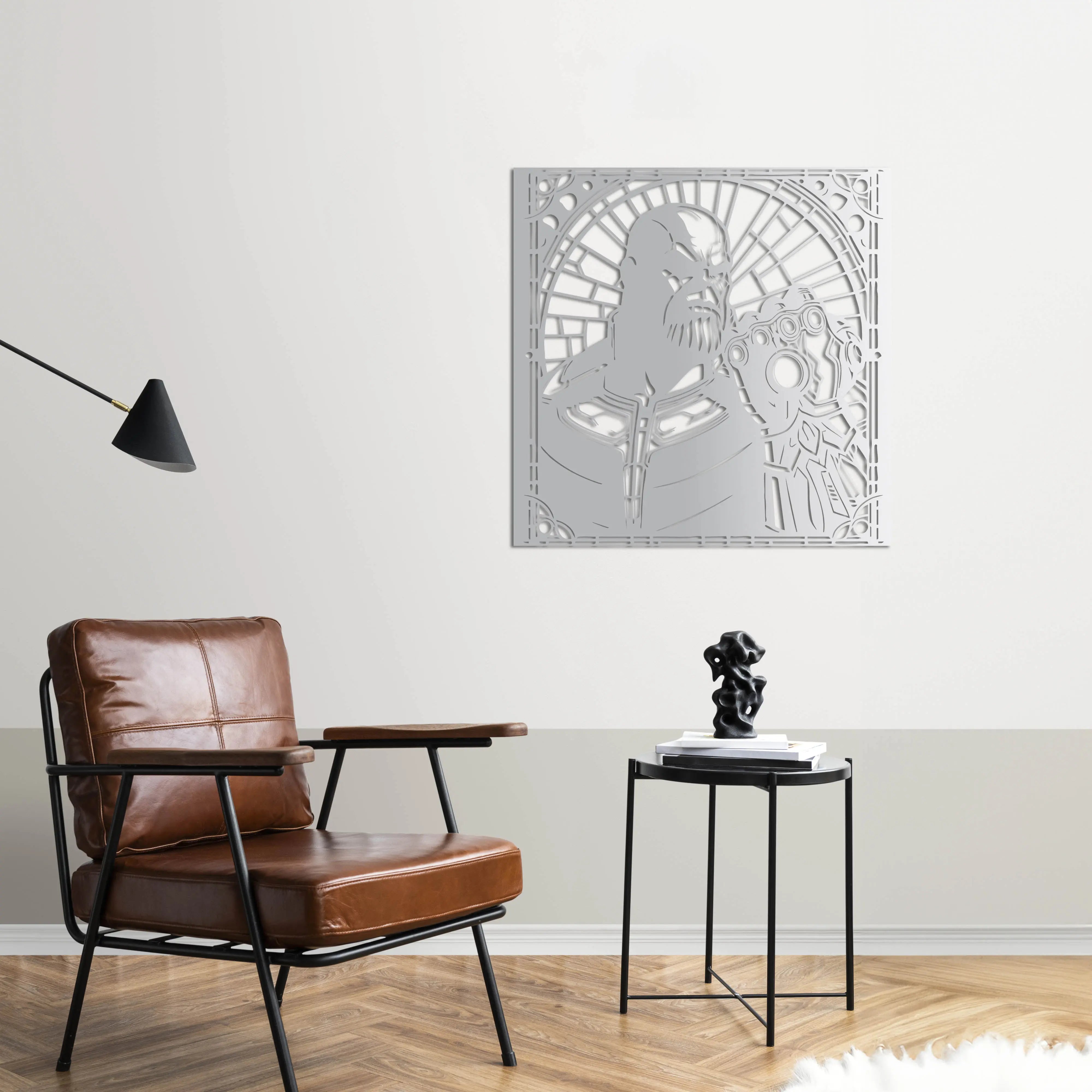 Taşların Efendisi Thanos Metal Duvar Dekoru Laser Artique