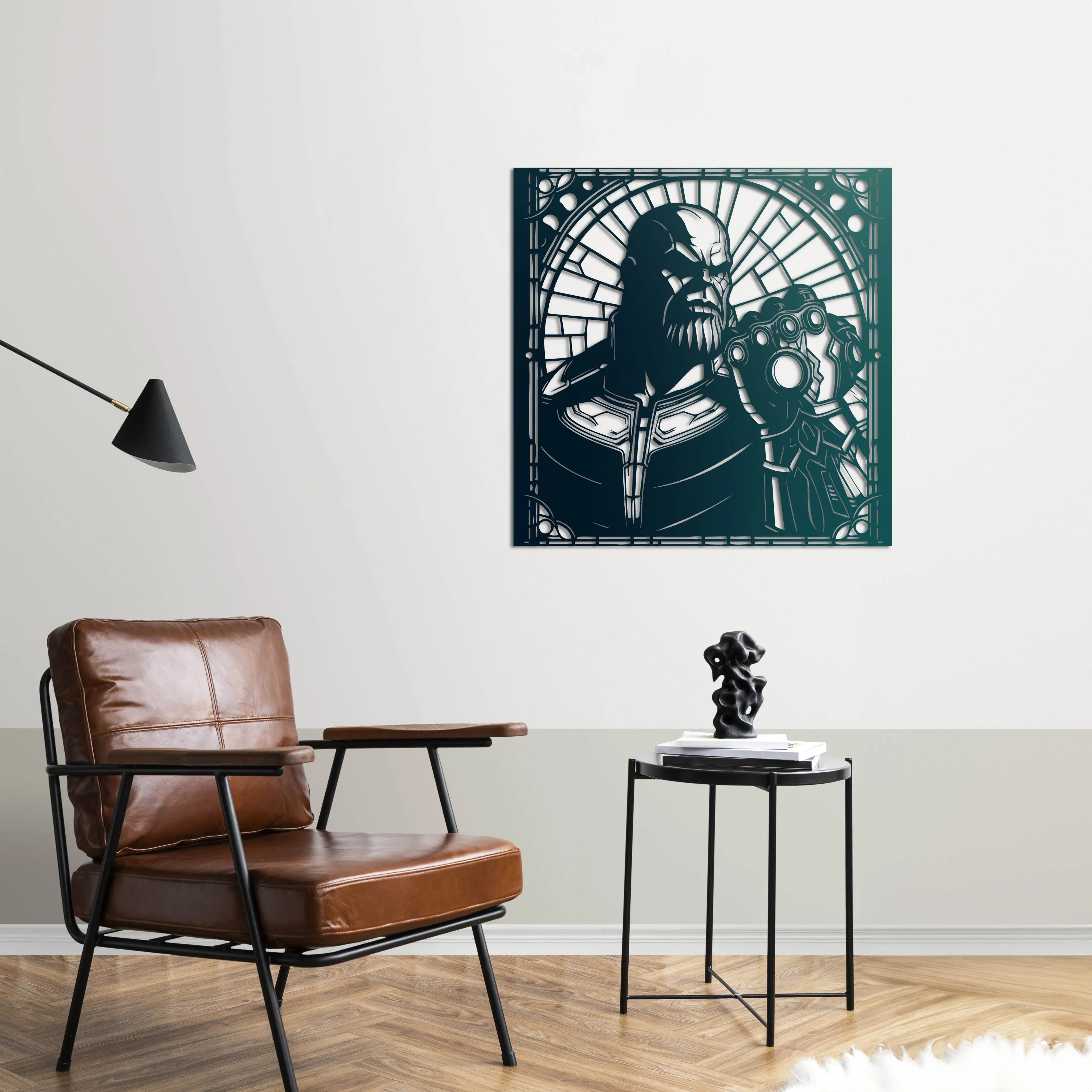 Taşların Efendisi Thanos Metal Duvar Dekoru Laser Artique