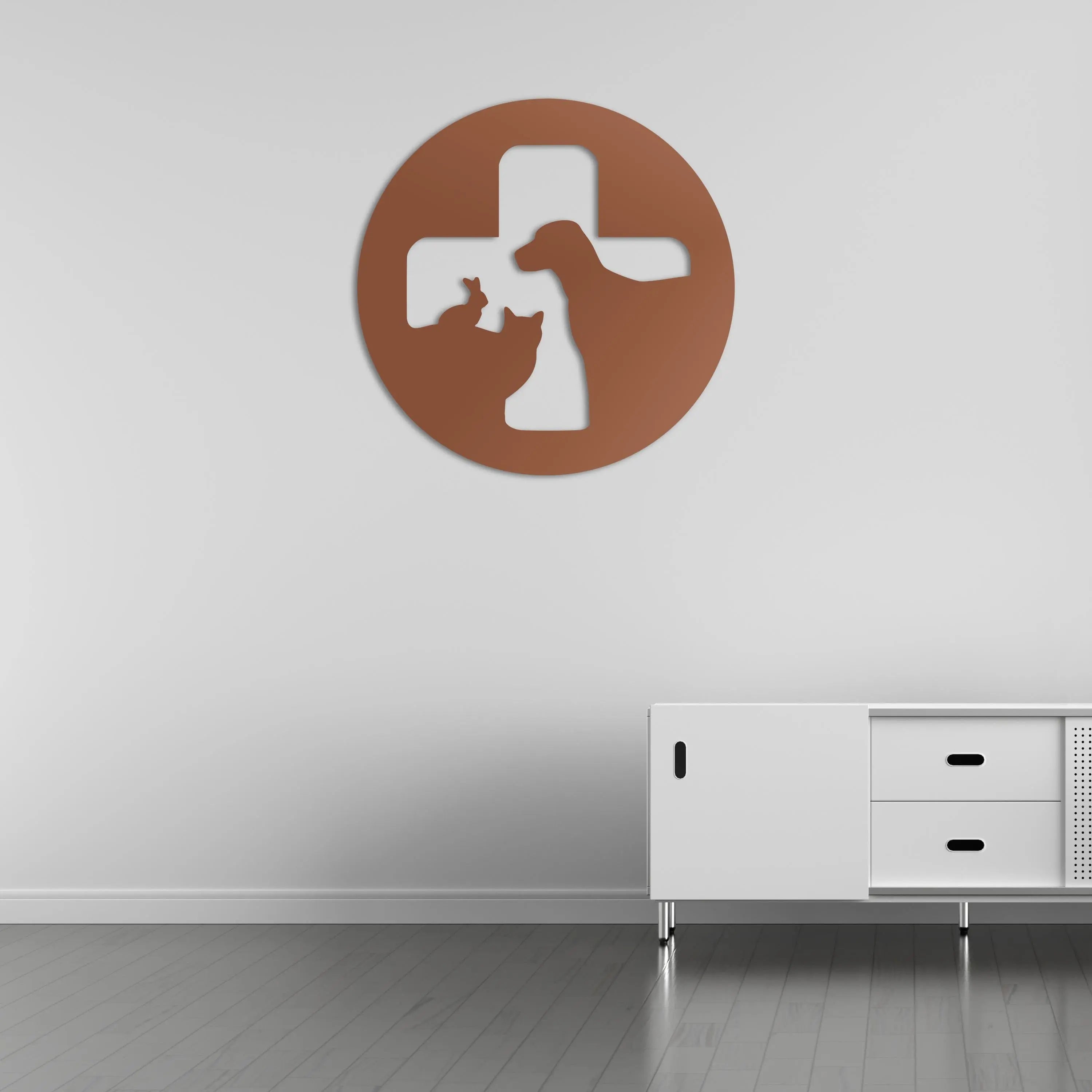 Can Dostların Nöbeti Metal Duvar Dekoru Laser Artique