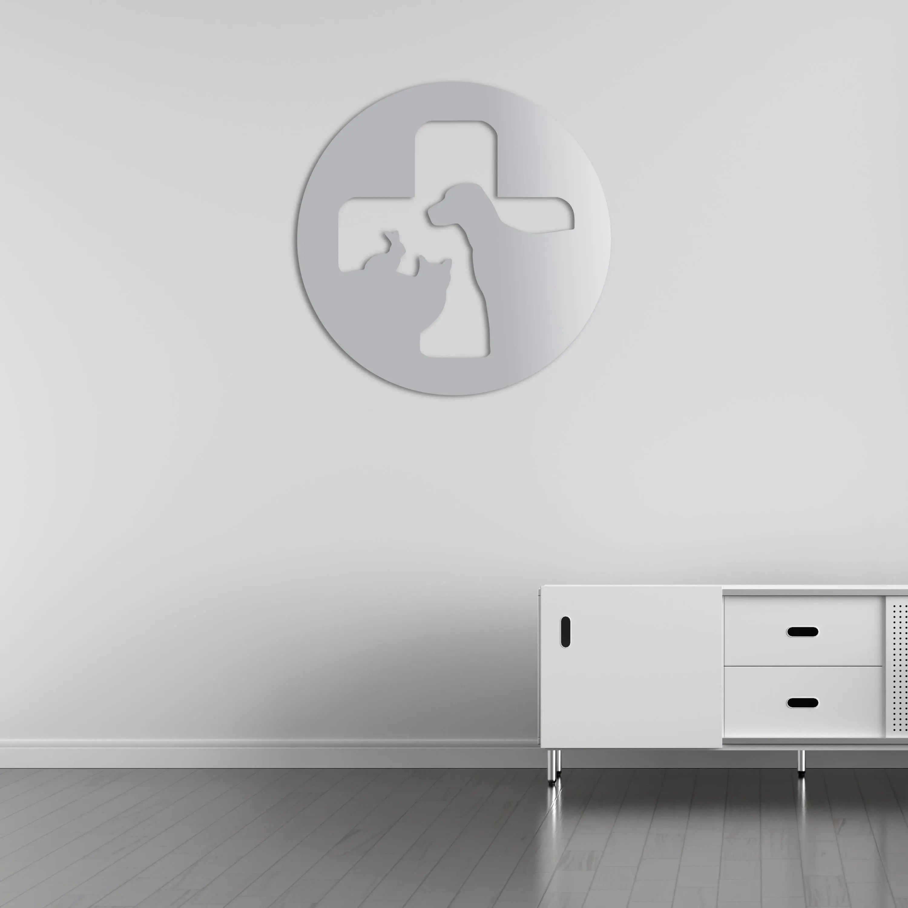 Can Dostların Nöbeti Metal Duvar Dekoru Laser Artique