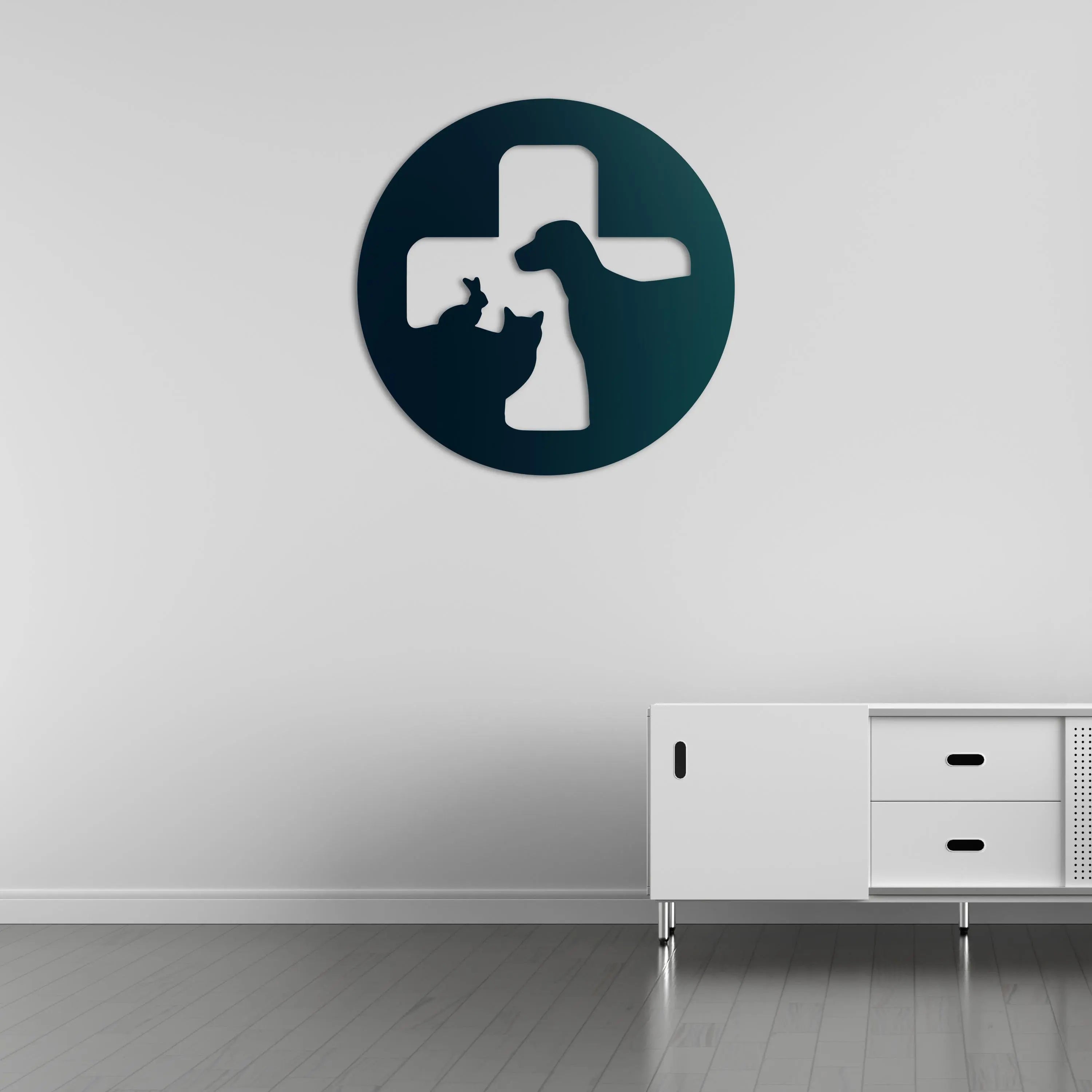 Can Dostların Nöbeti Metal Duvar Dekoru Laser Artique