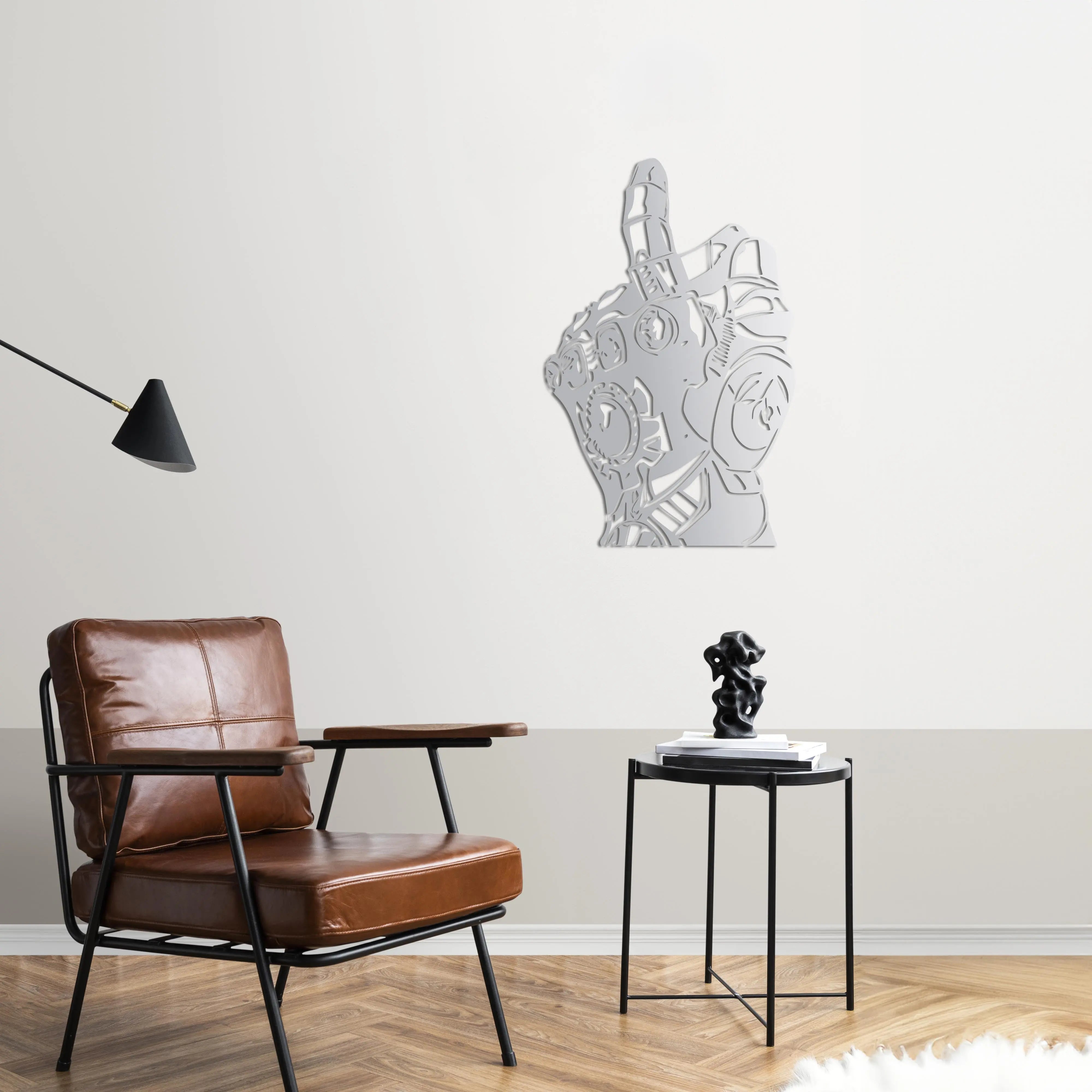 Sonsuzluk Eldiveni Metal Duvar Dekoru Laser Artique