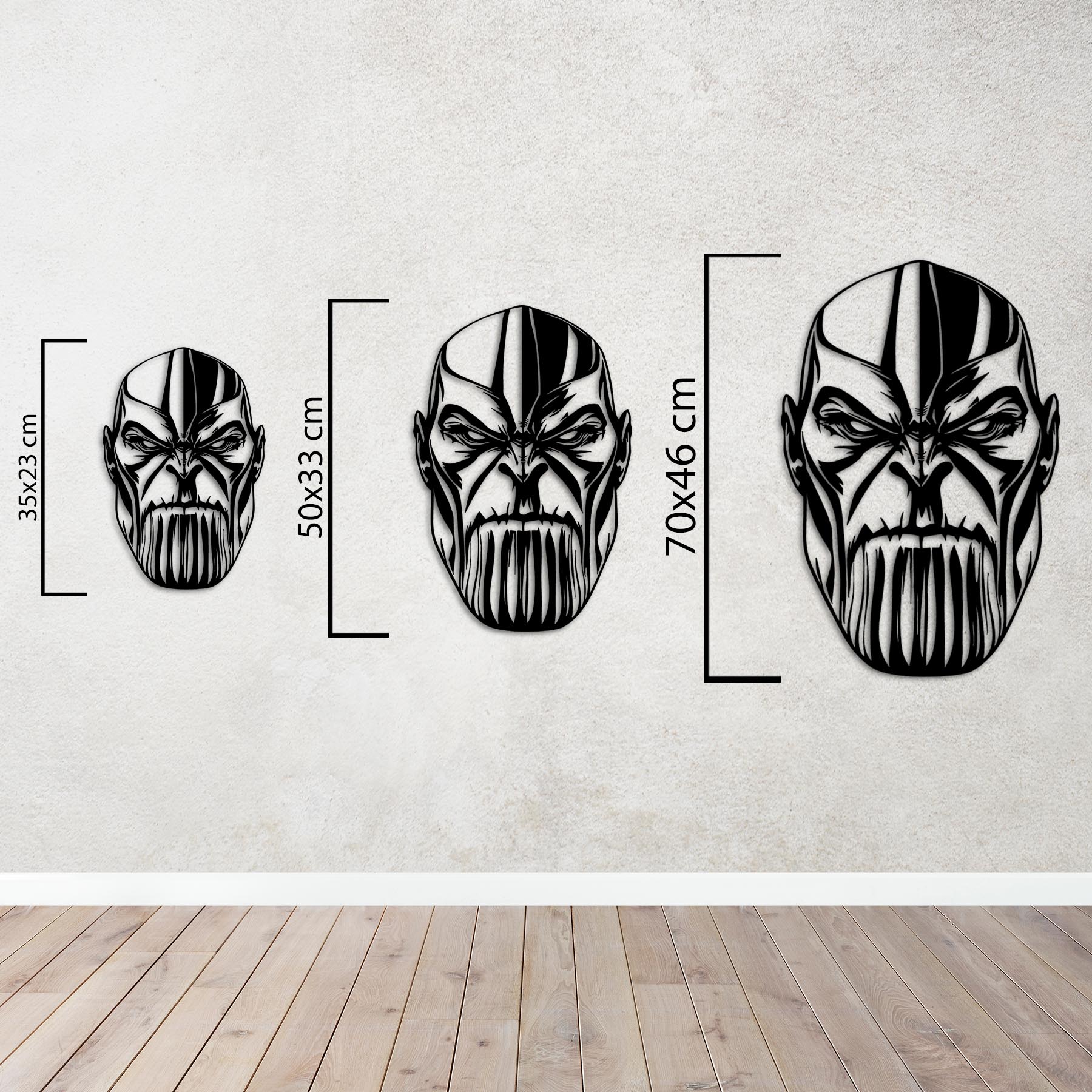 Thanos Portresi Metal Duvar Dekoru