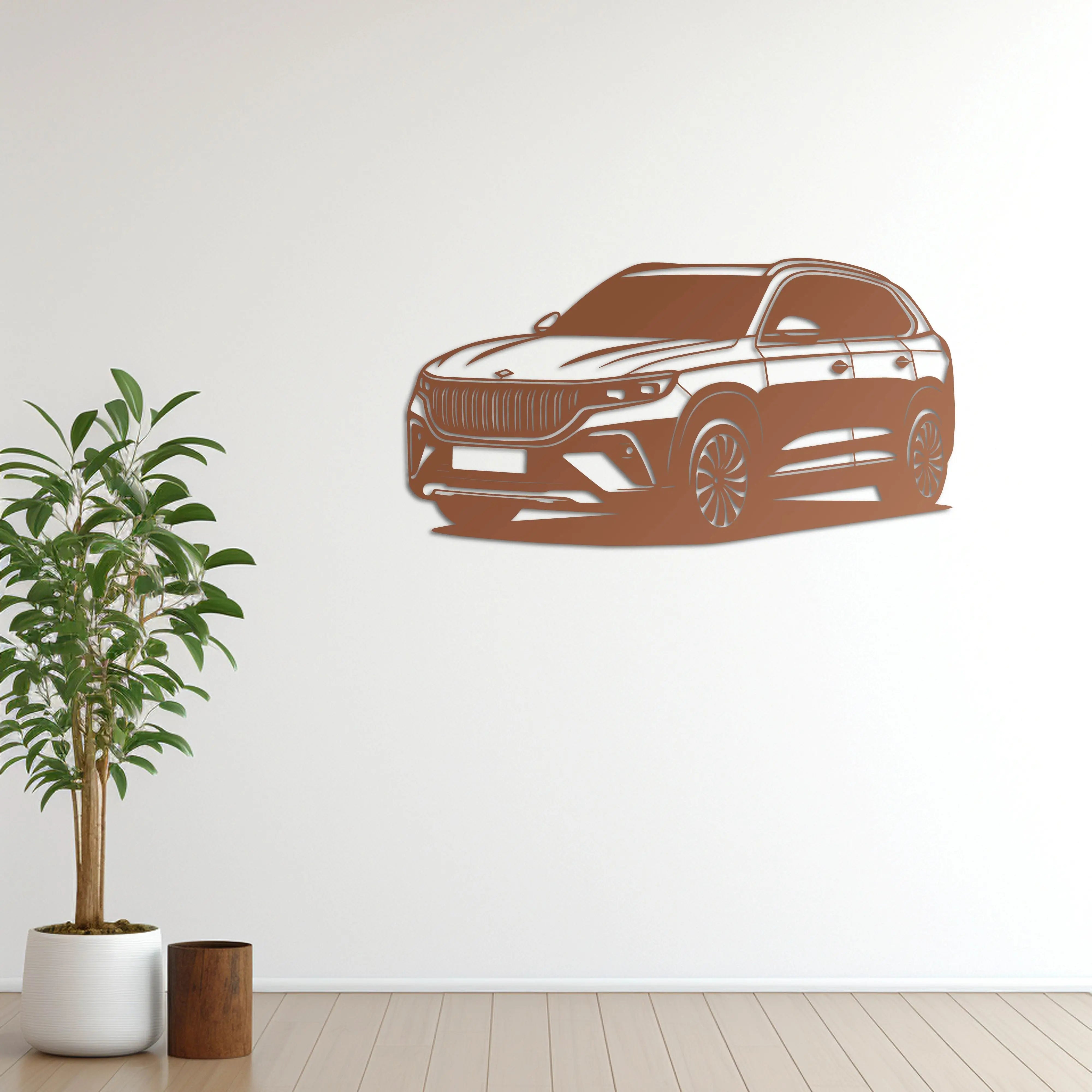 Togg T10X – Araba Metal Duvar Dekoru Laser Artique