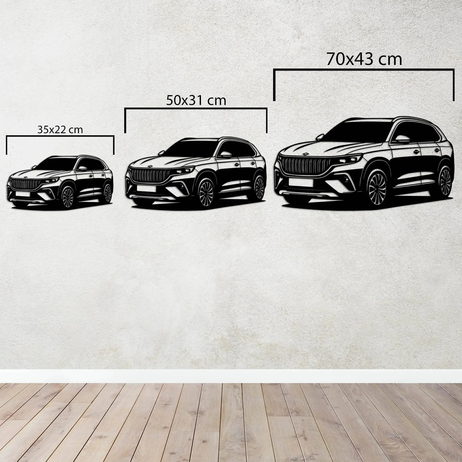 Togg T10X – Araba Metal Duvar Dekoru Laser Artique