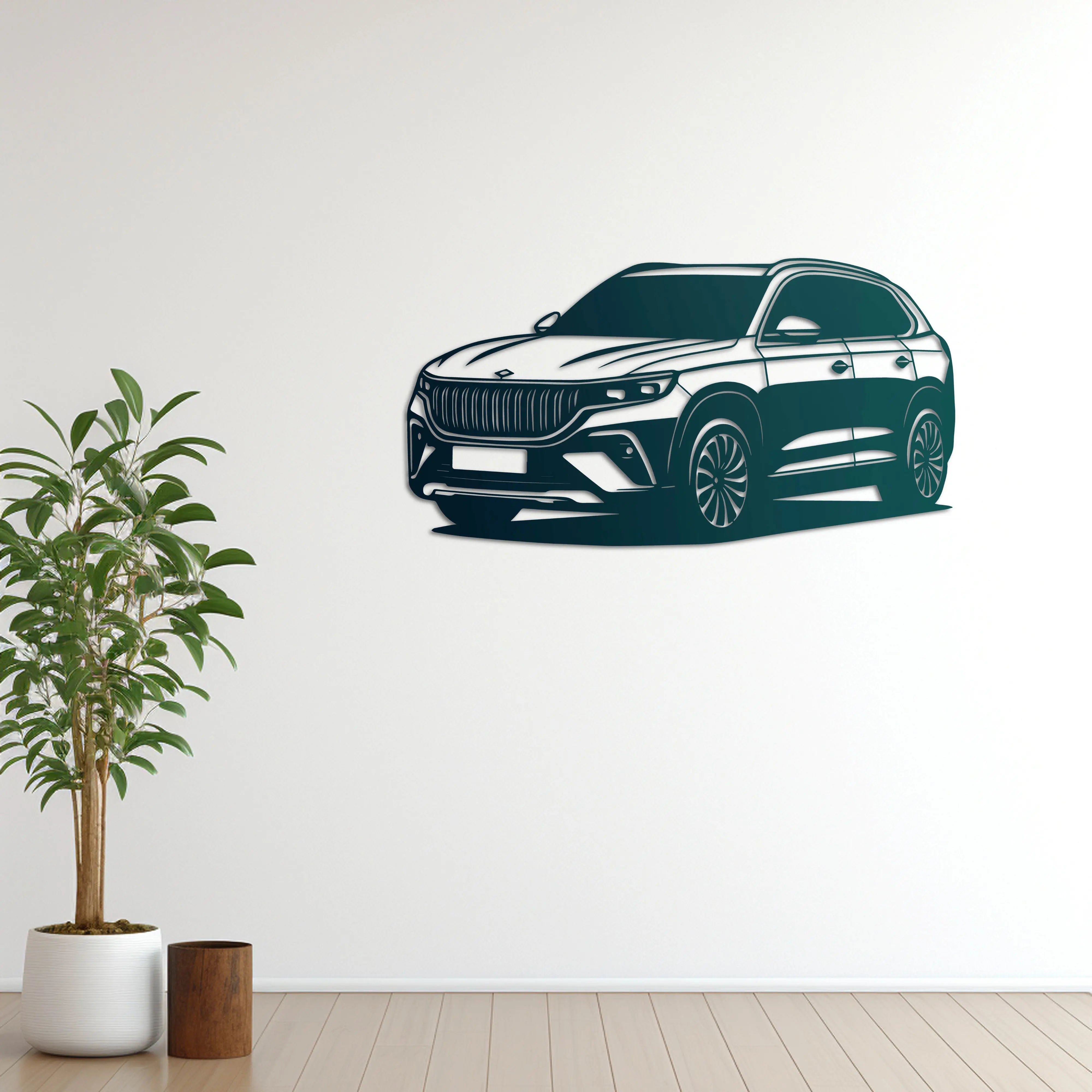 Togg T10X – Araba Metal Duvar Dekoru Laser Artique