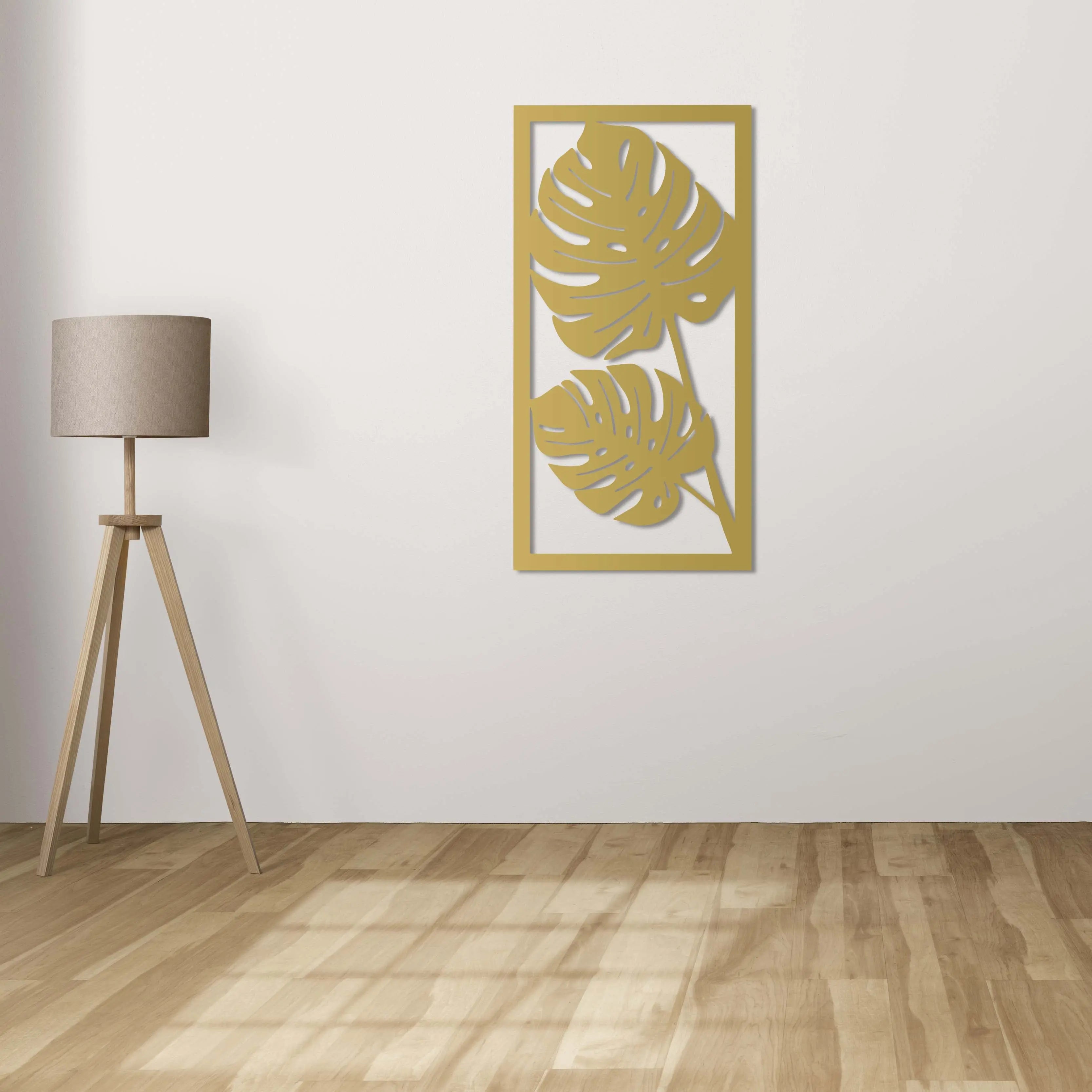 Tropikal Sessizlik Metal Duvar Dekoru Laser Artique