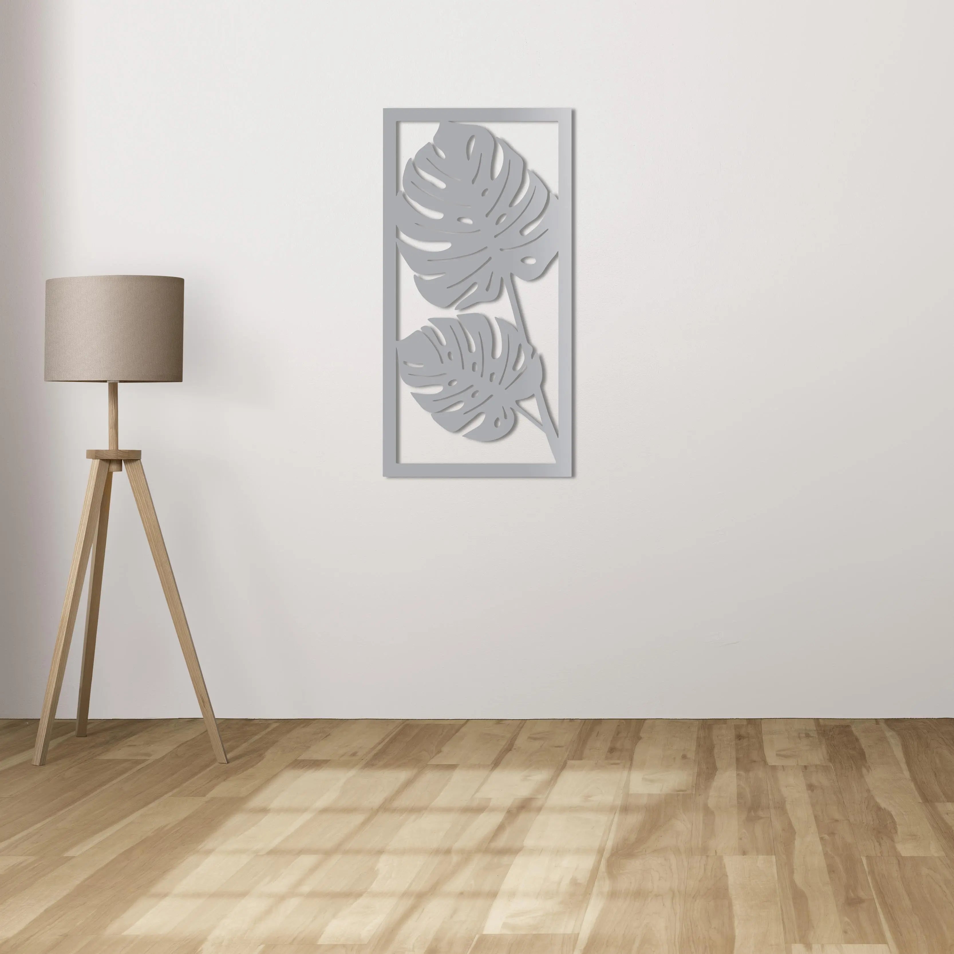 Tropikal Sessizlik Metal Duvar Dekoru Laser Artique