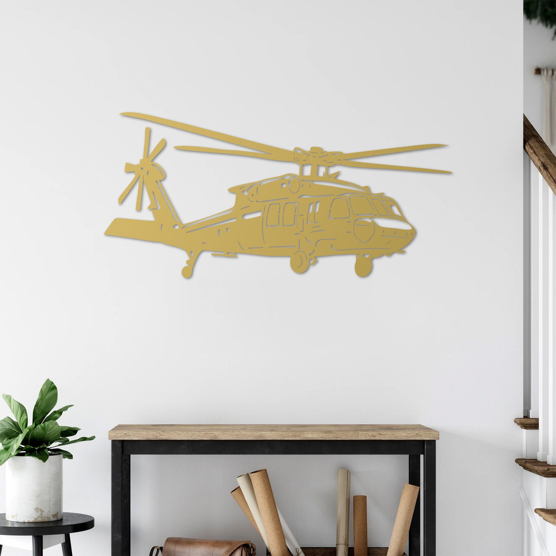 UH-60 Black Hawk Flight Edition – Helikopter Metal Duvar Dekoru