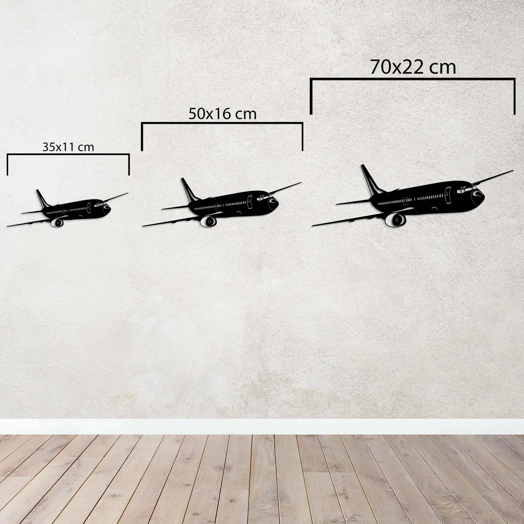 Uçak Boeing B737 – Metal Duvar Dekoru Laser Artique