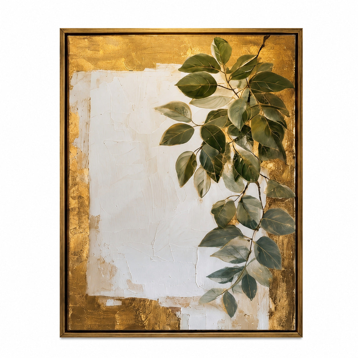 Verde Aurelia | Gold Botanik Tablo