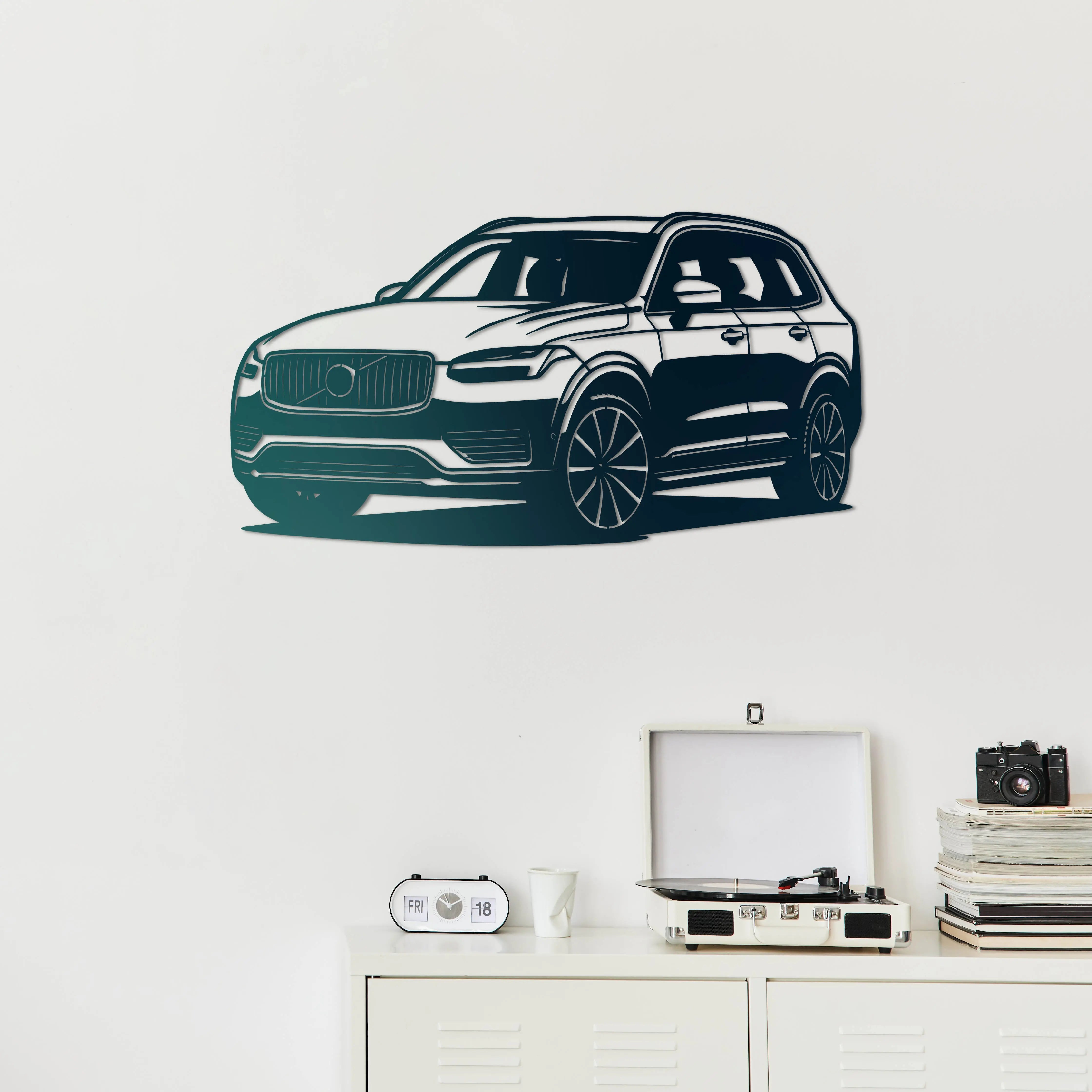 Volvo XC90 – Araba Metal Duvar Dekoru Laser Artique