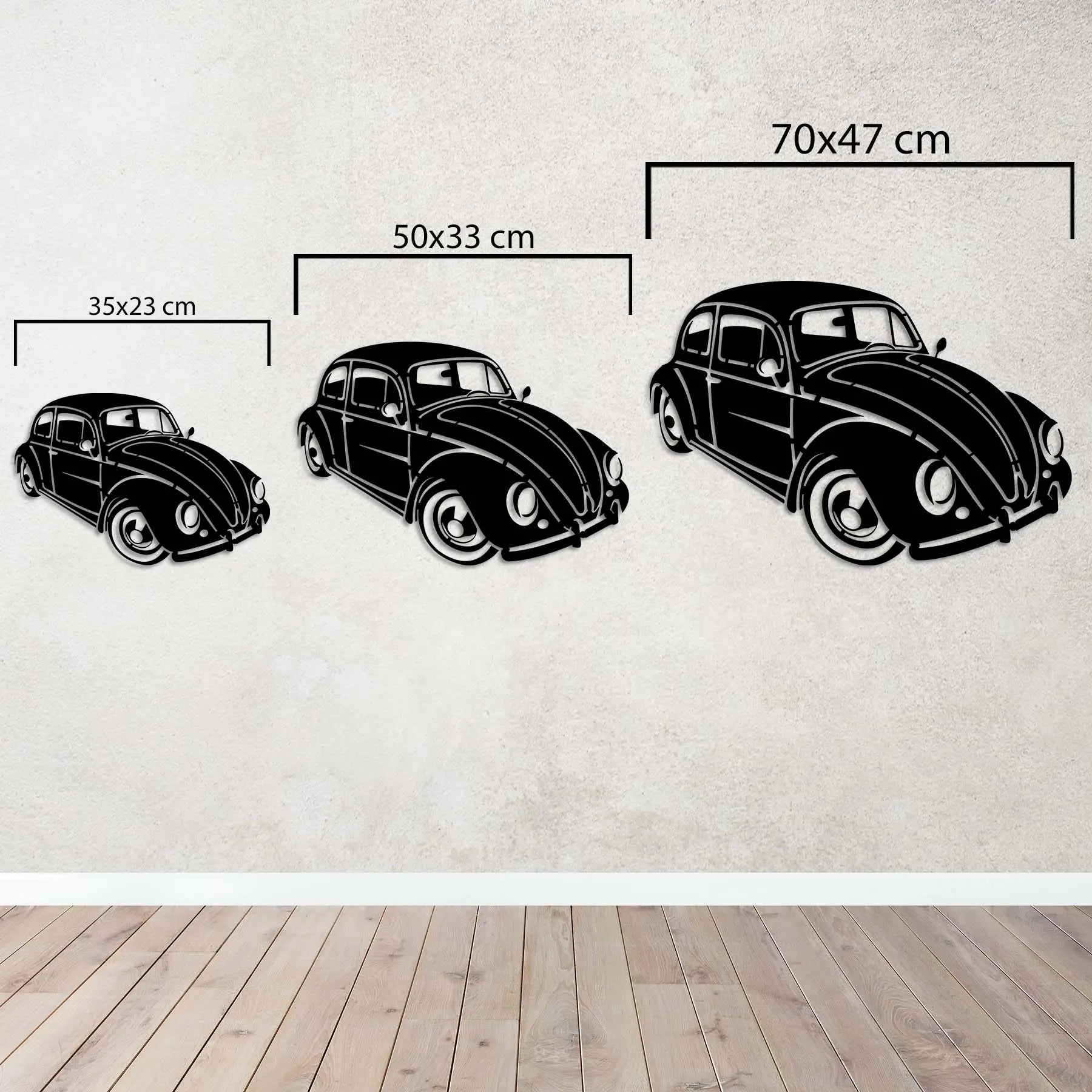 Klasik Vosvos – Araba Metal Duvar Dekoru Laser Artique