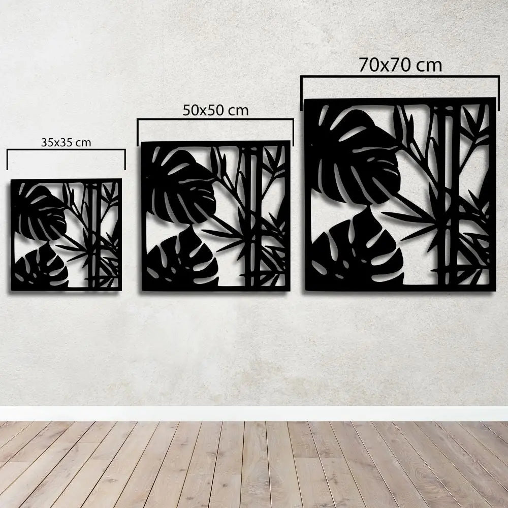 Yaprak Dansı Metal Duvar Dekoru Laser Artique