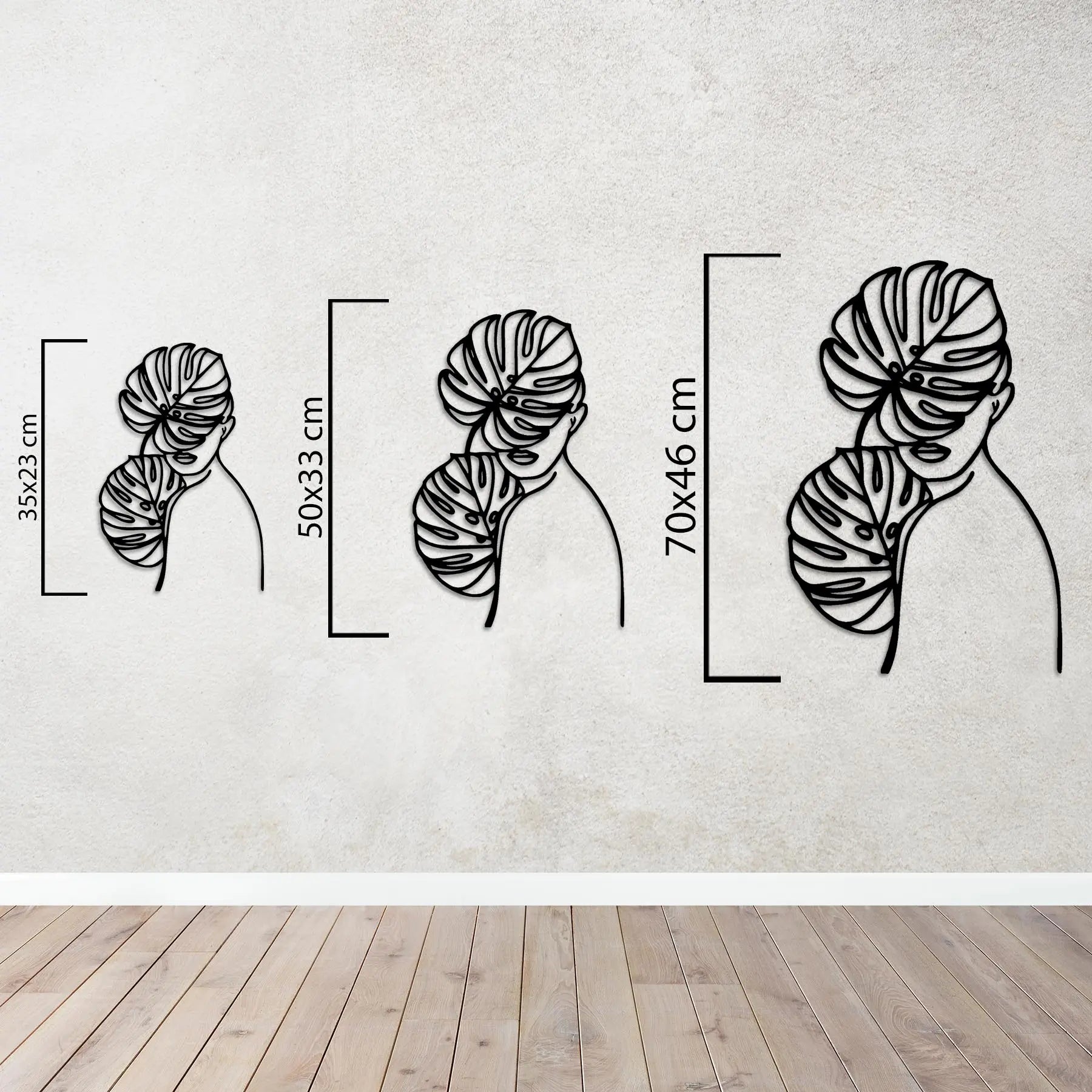 Doğanın Yüzü Metal Duvar Dekoru Laser Artique