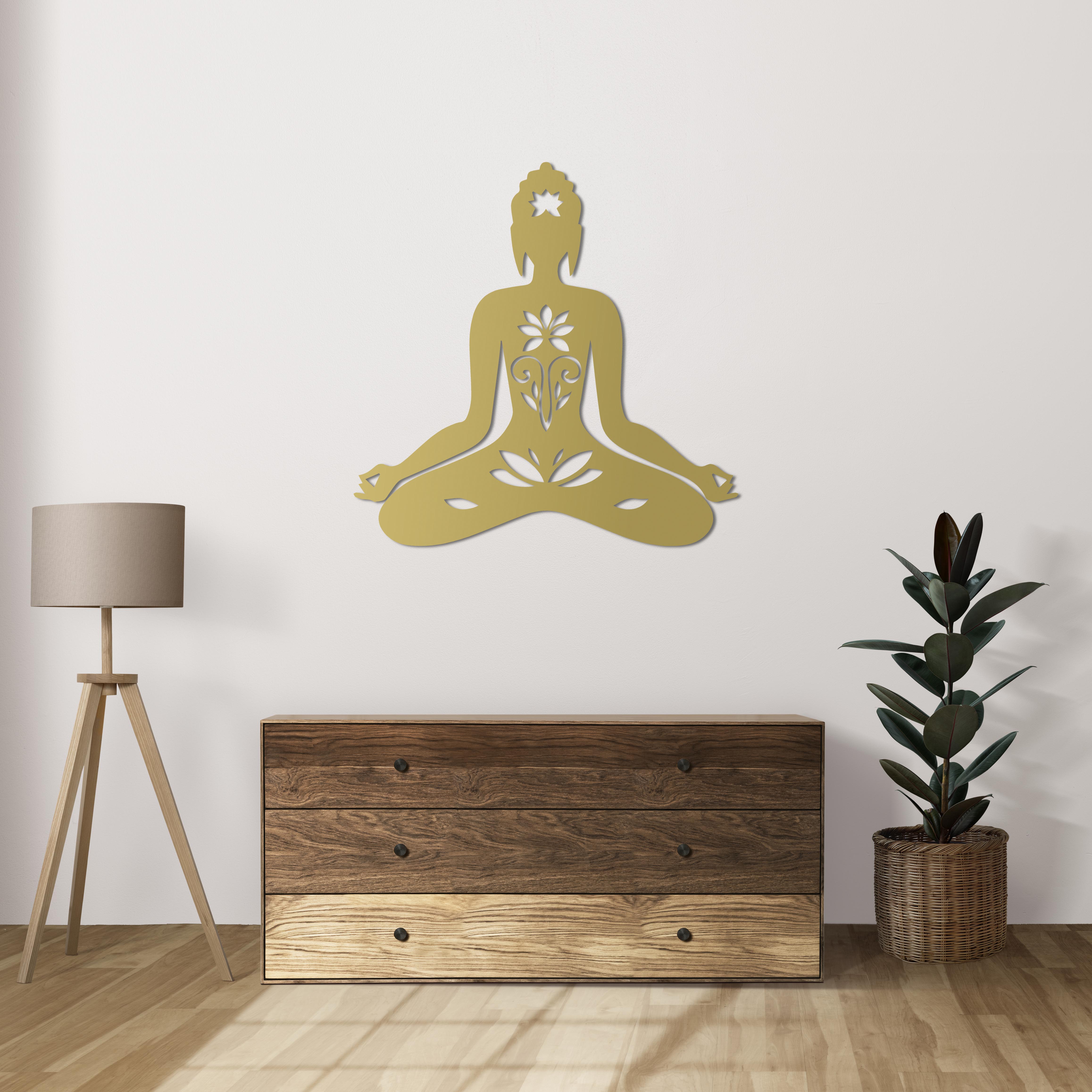 Lotus Meditasyon – Metal Duvar Dekoru