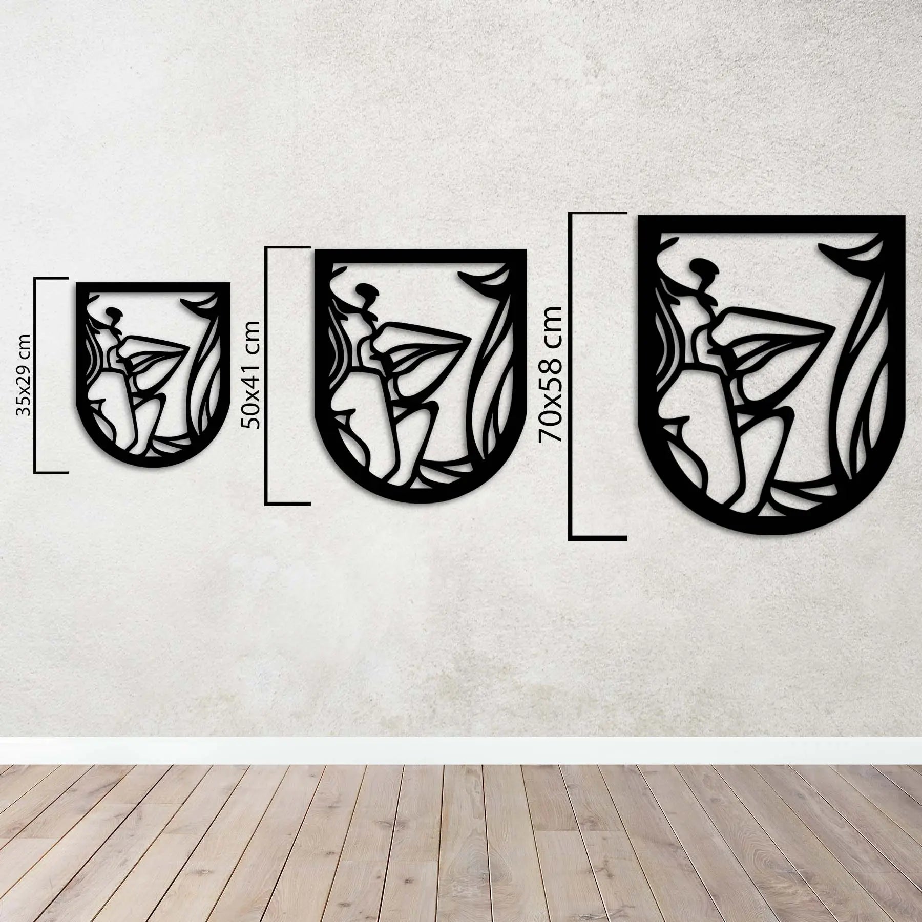 Aşkın Penceresi Metal Duvar Dekoru Laser Artique