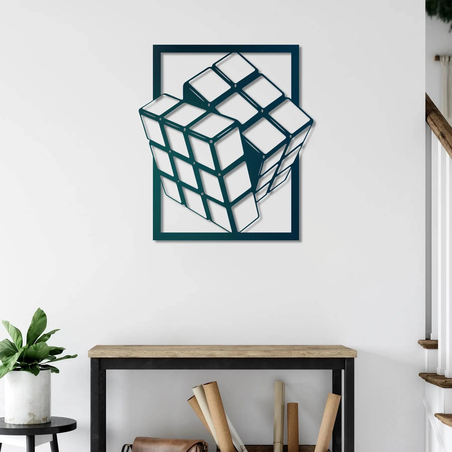 Zihin Küpü Metal Duvar Dekoru Laser Artique