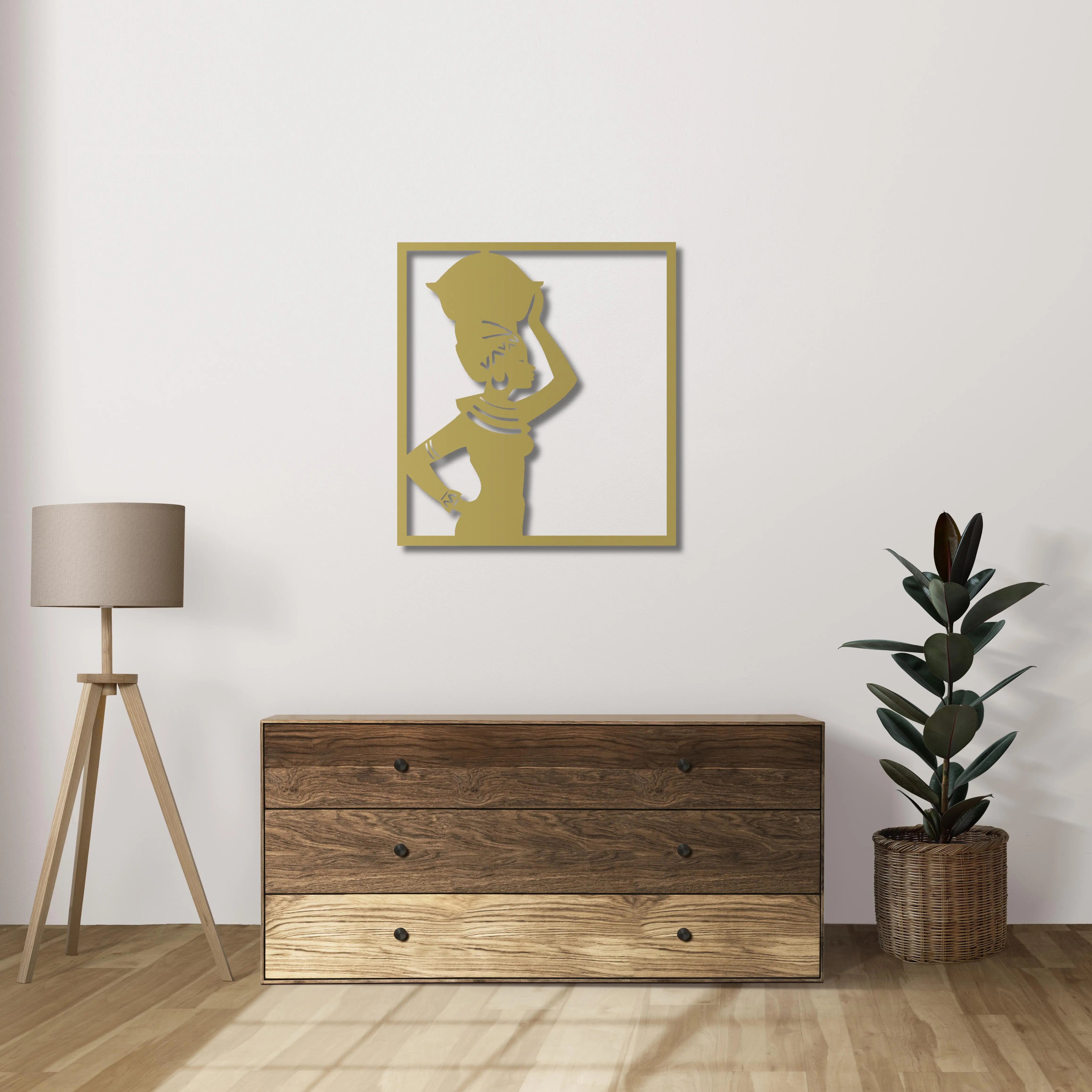 Taşıdığı Hikâye Metal Duvar Dekoru Laser Artique