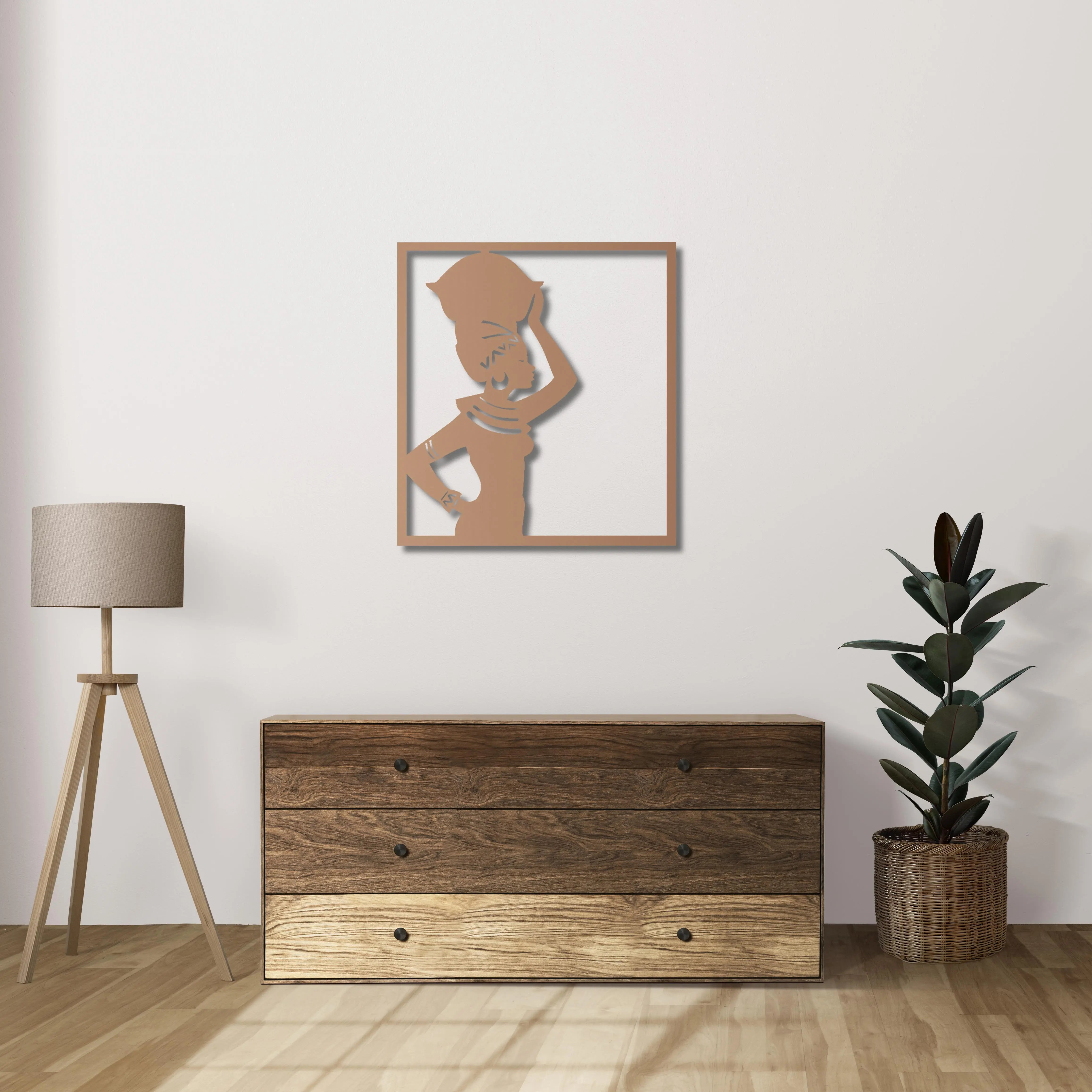 Taşıdığı Hikâye Metal Duvar Dekoru Laser Artique