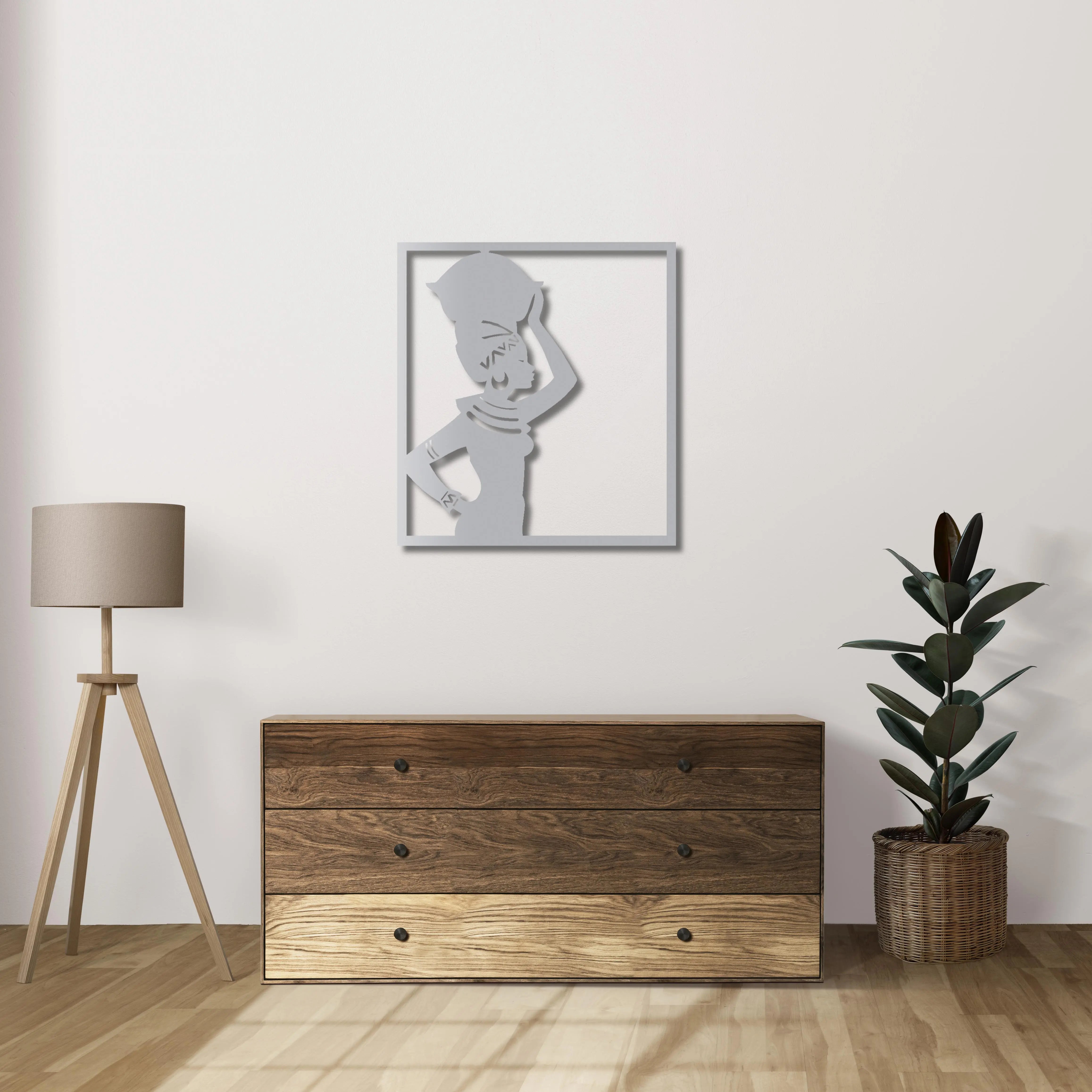 Taşıdığı Hikâye Metal Duvar Dekoru Laser Artique