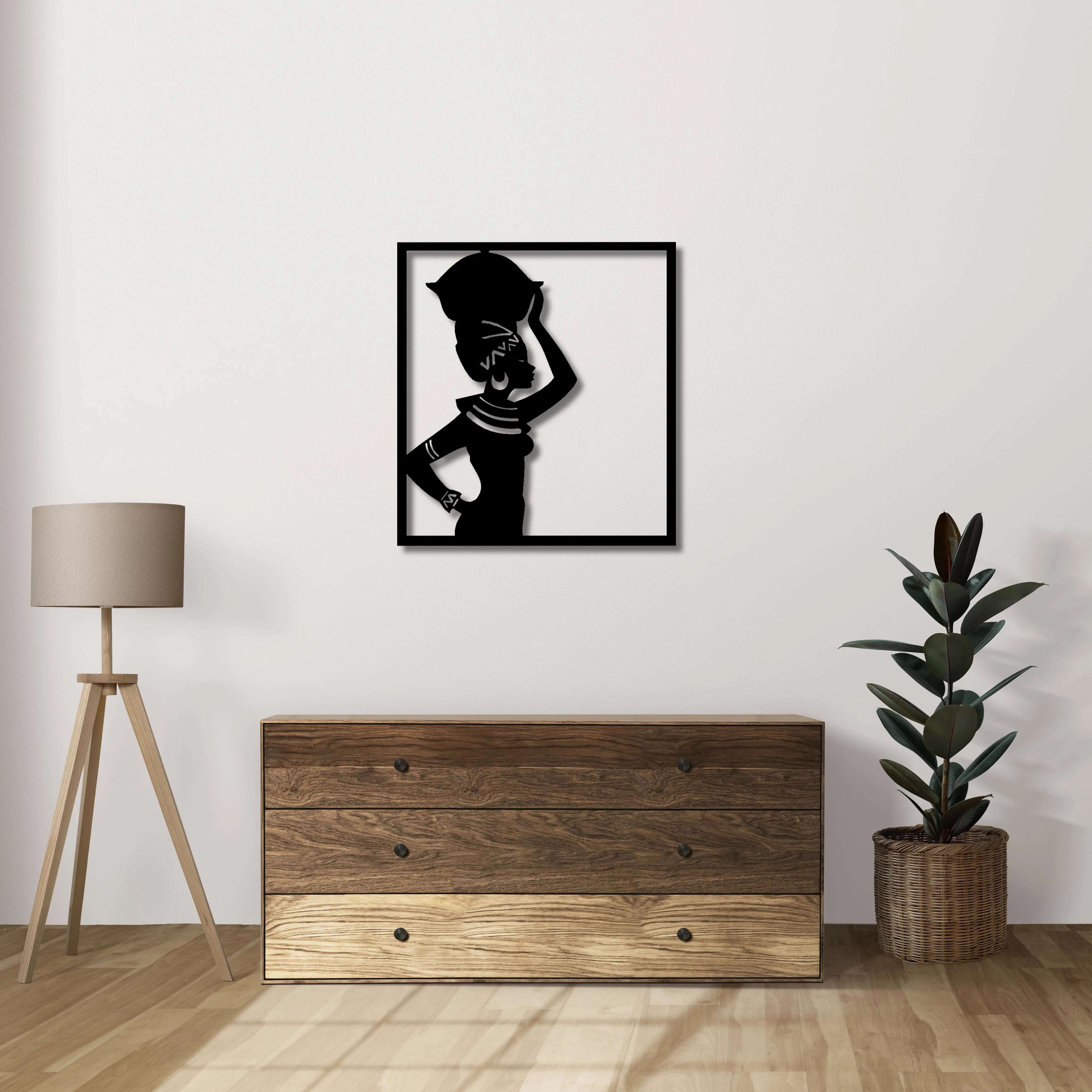 Taşıdığı Hikâye Metal Duvar Dekoru Laser Artique