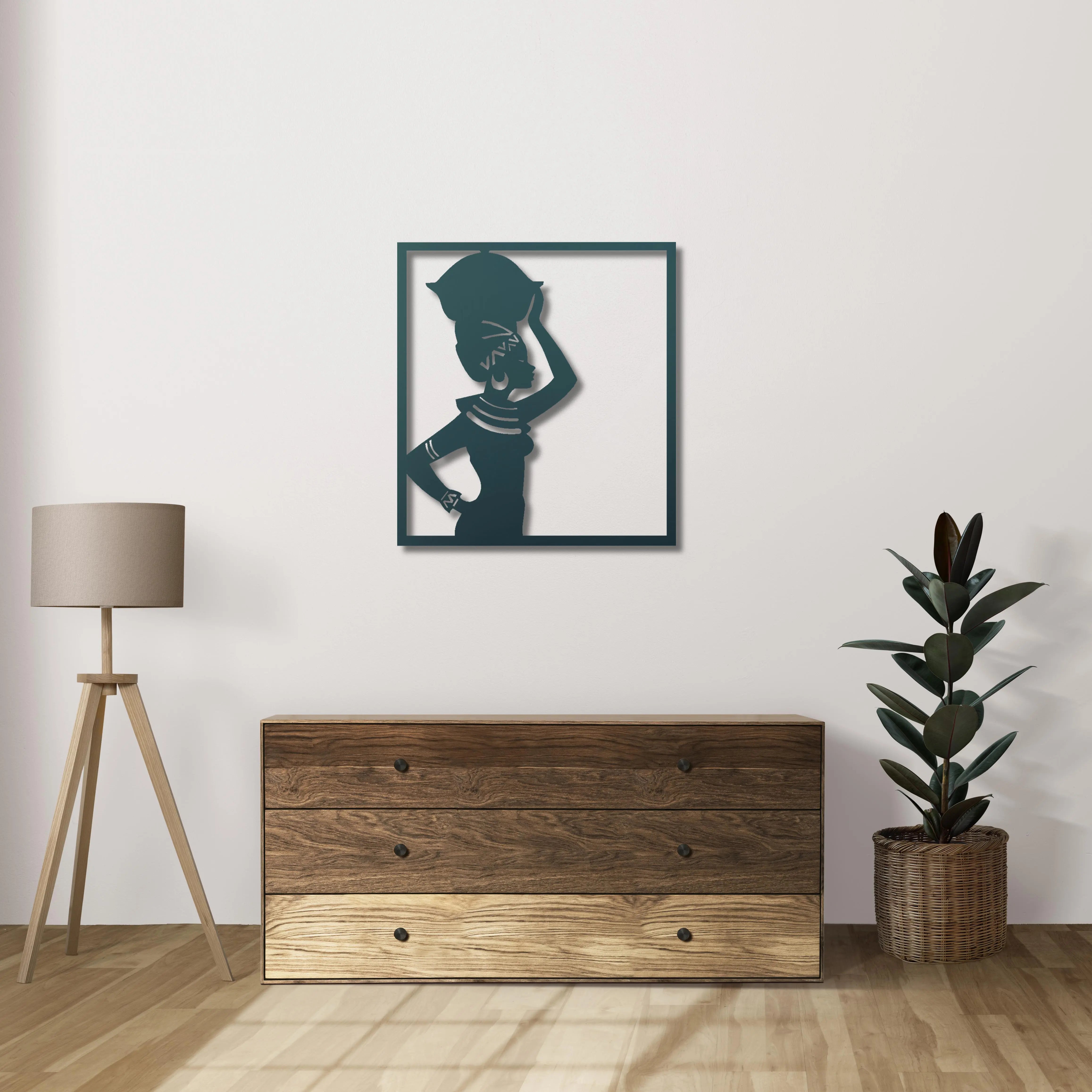 Taşıdığı Hikâye Metal Duvar Dekoru Laser Artique