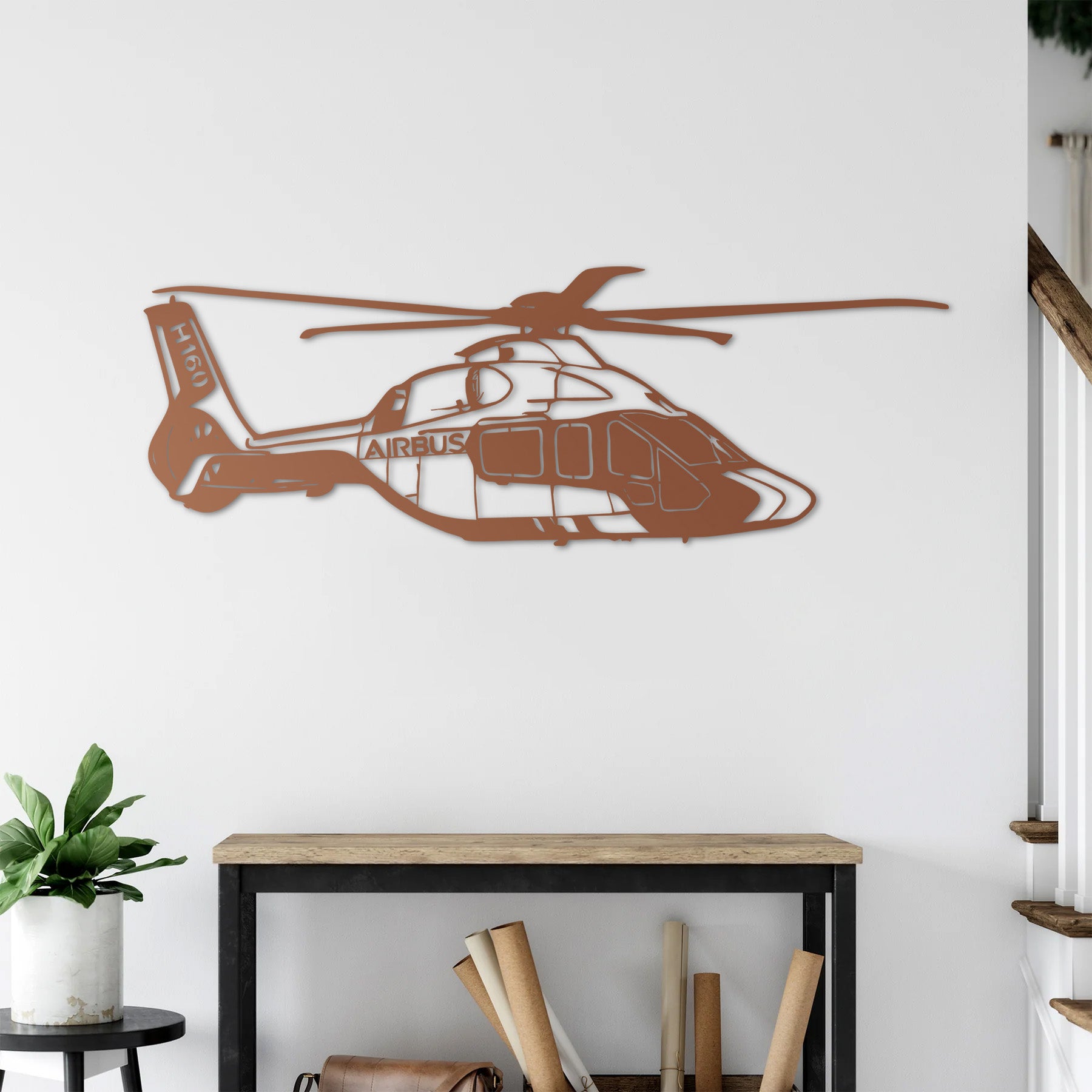 Airbus H160 – Helikopter Metal Duvar Dekoru