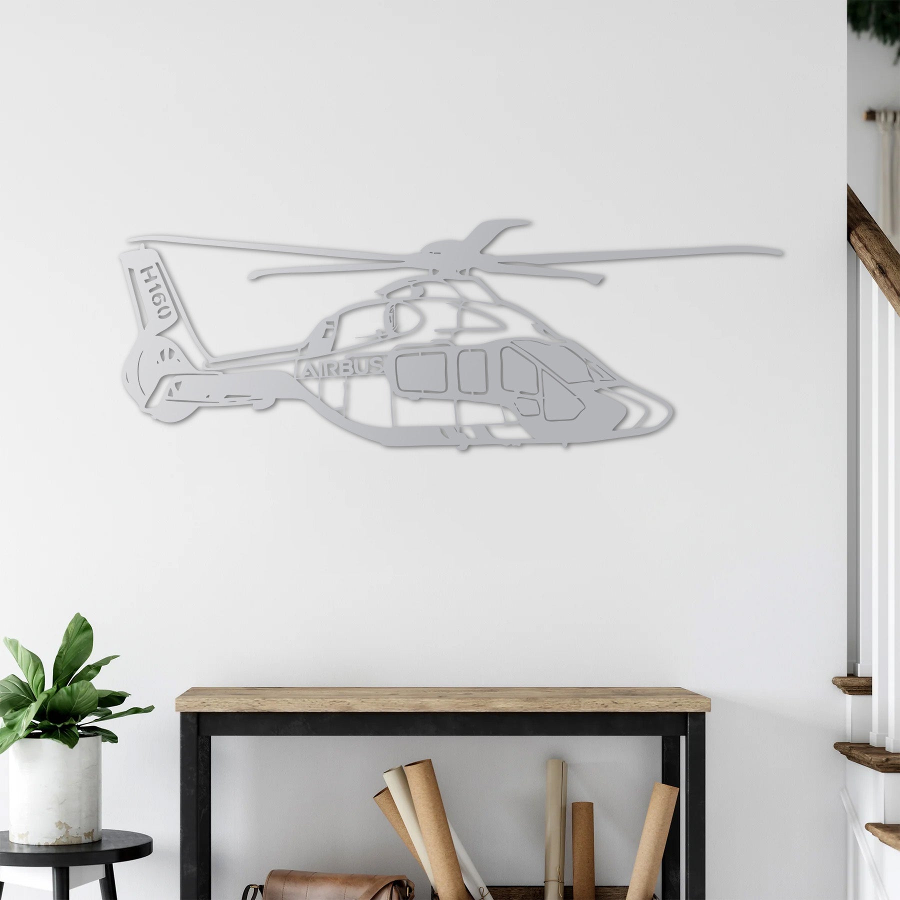 Airbus H160 – Helikopter Metal Duvar Dekoru