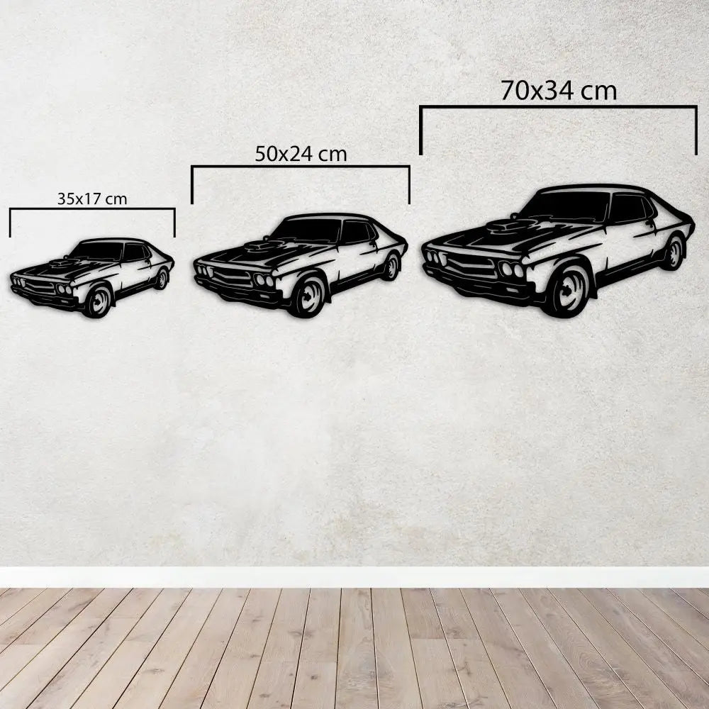 Bir Amerikan Klasiği - Araba Metal Duvar Dekoru Laser Artique
