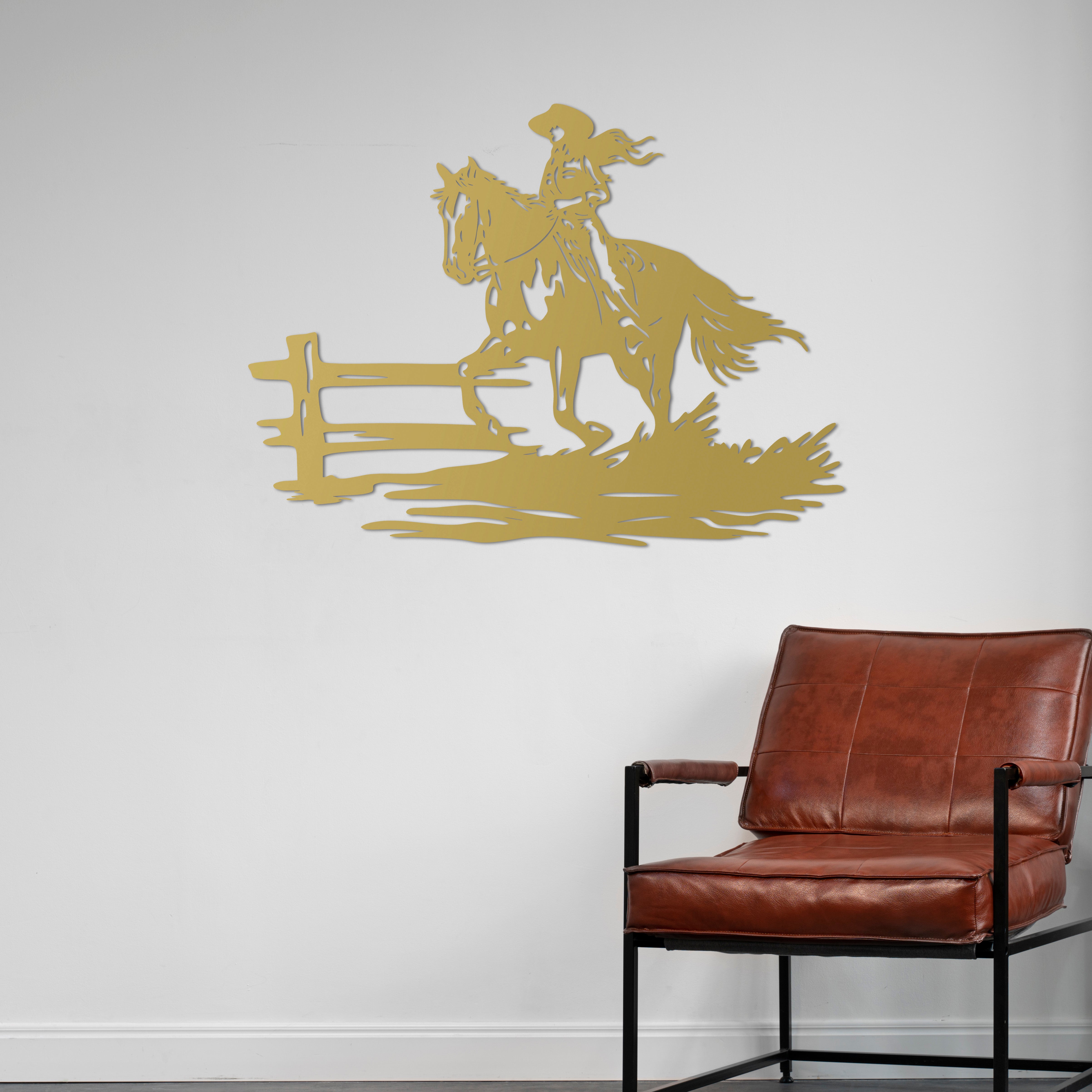 Özgürlüğün İzinde At Metal Duvar Dekoru