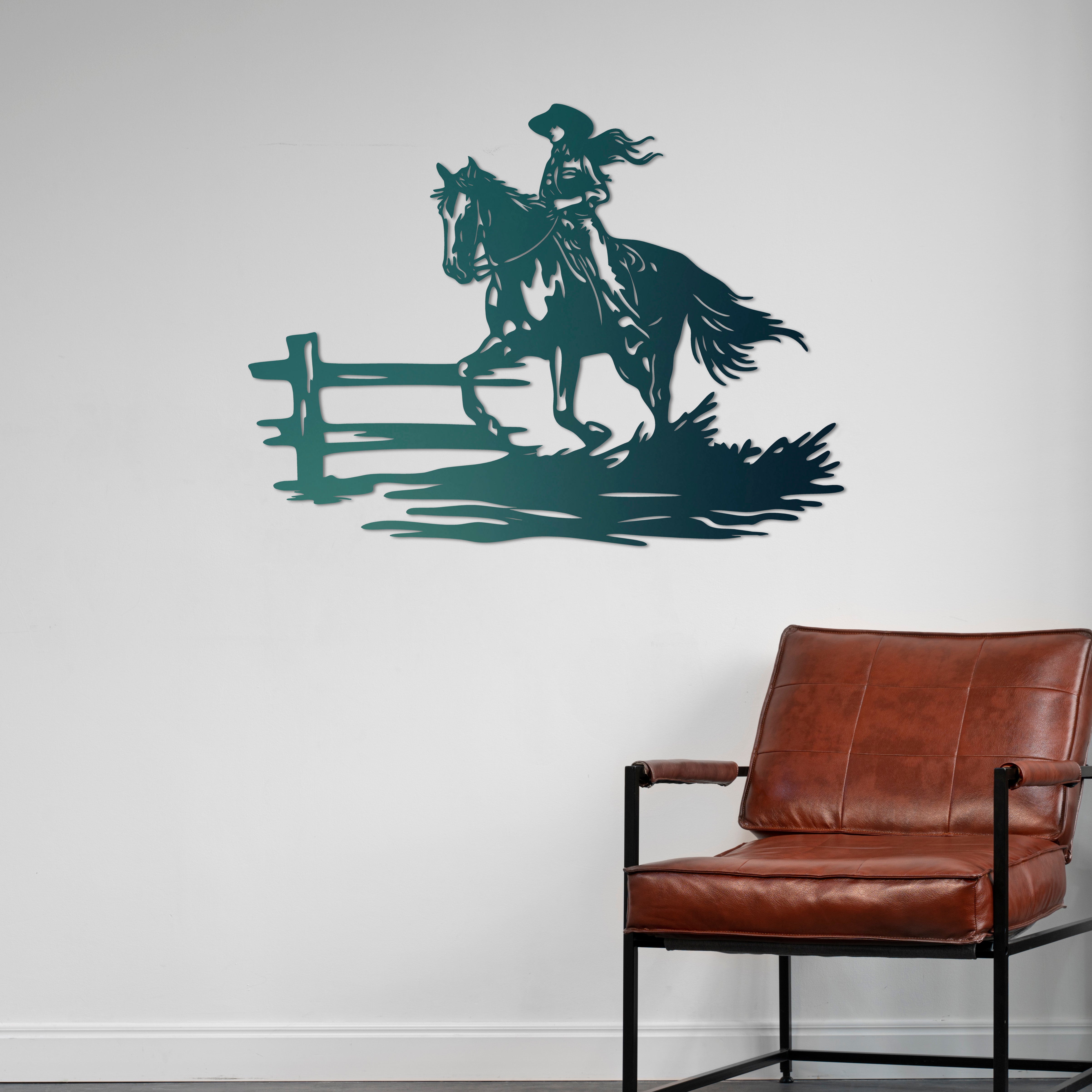 Özgürlüğün İzinde At Metal Duvar Dekoru