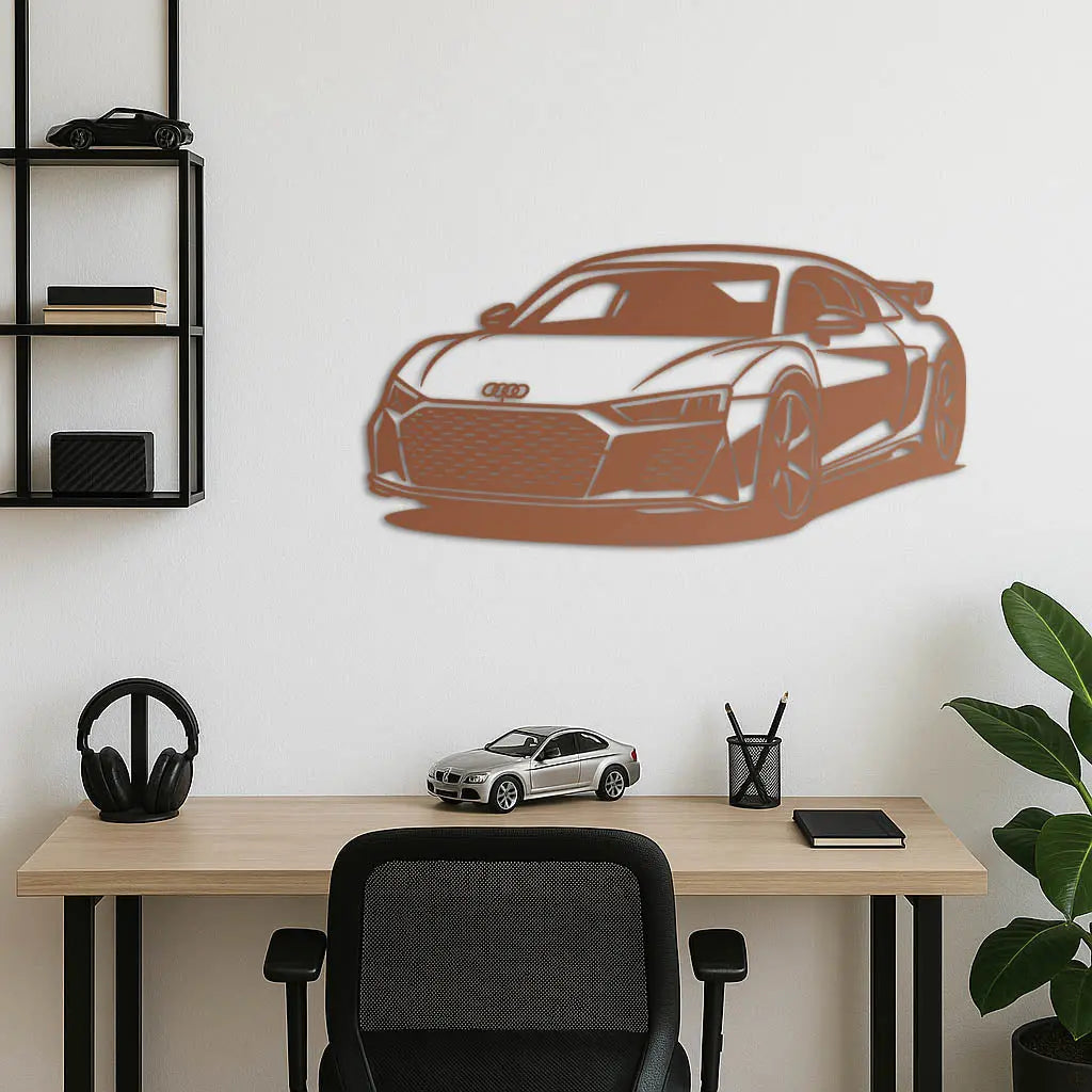 Audi R8 – Araba Metal Duvar Dekoru Laser Artique