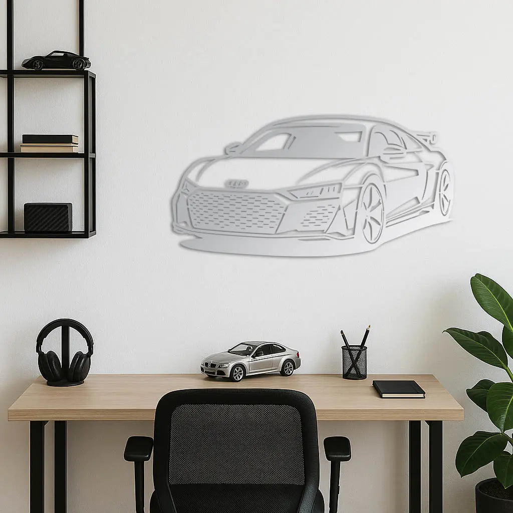 Audi R8 – Araba Metal Duvar Dekoru Laser Artique