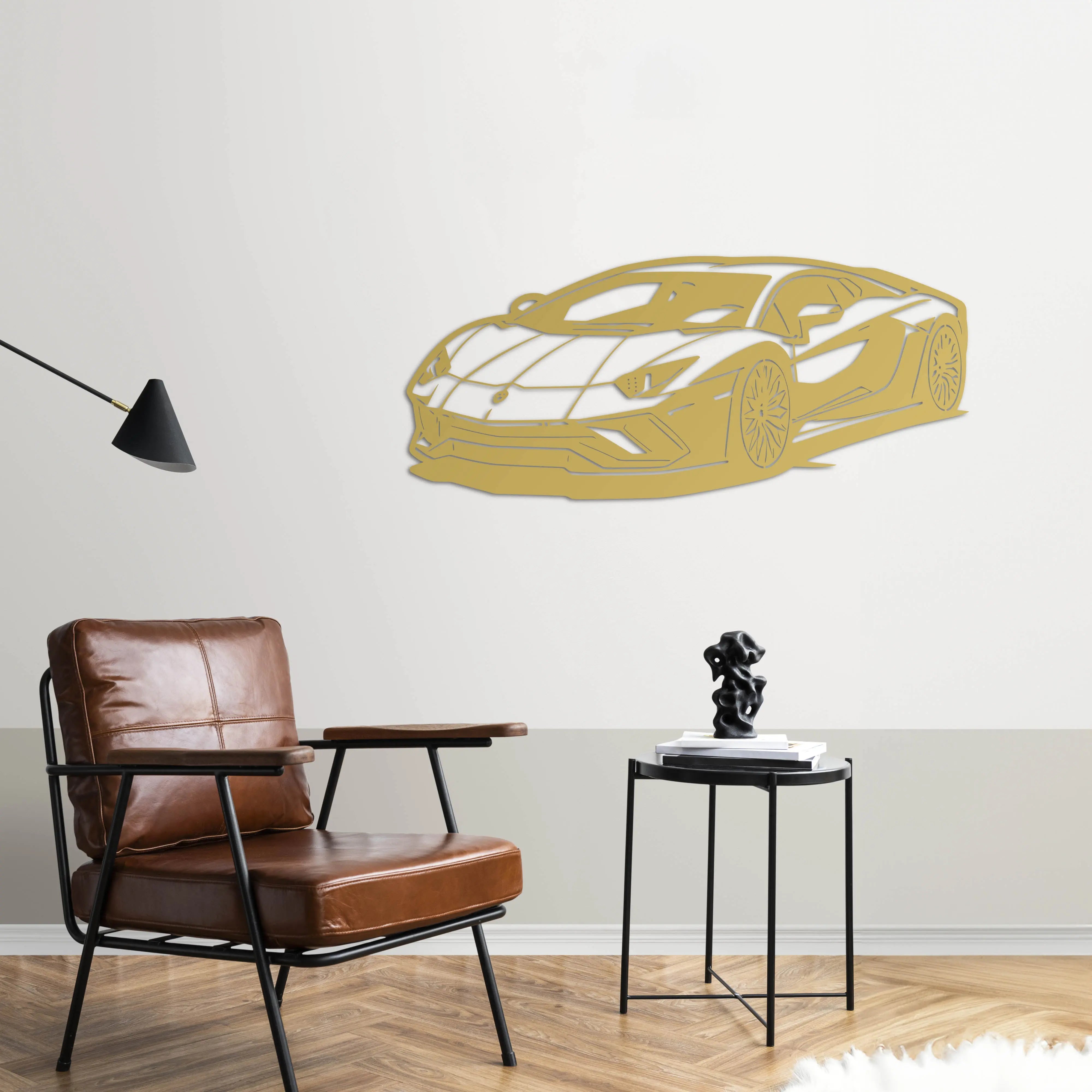 Lamborghini Aventador – Araba Metal Duvar Dekoru Laser Artique