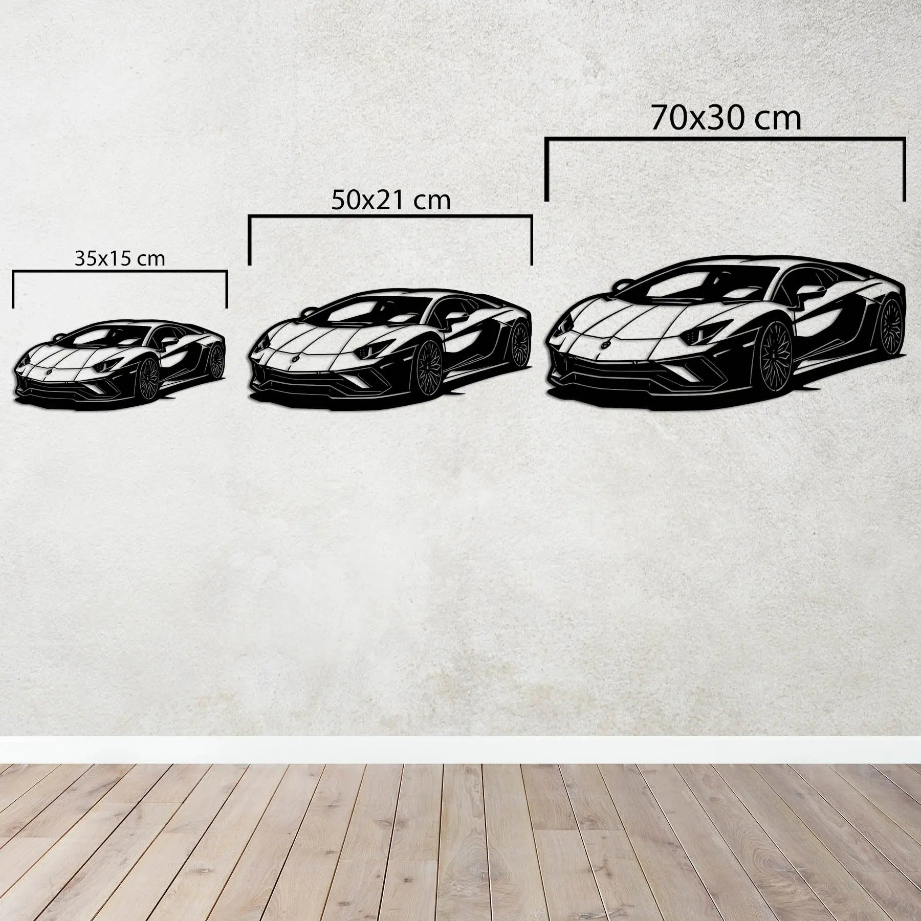 Lamborghini Aventador – Araba Metal Duvar Dekoru Laser Artique