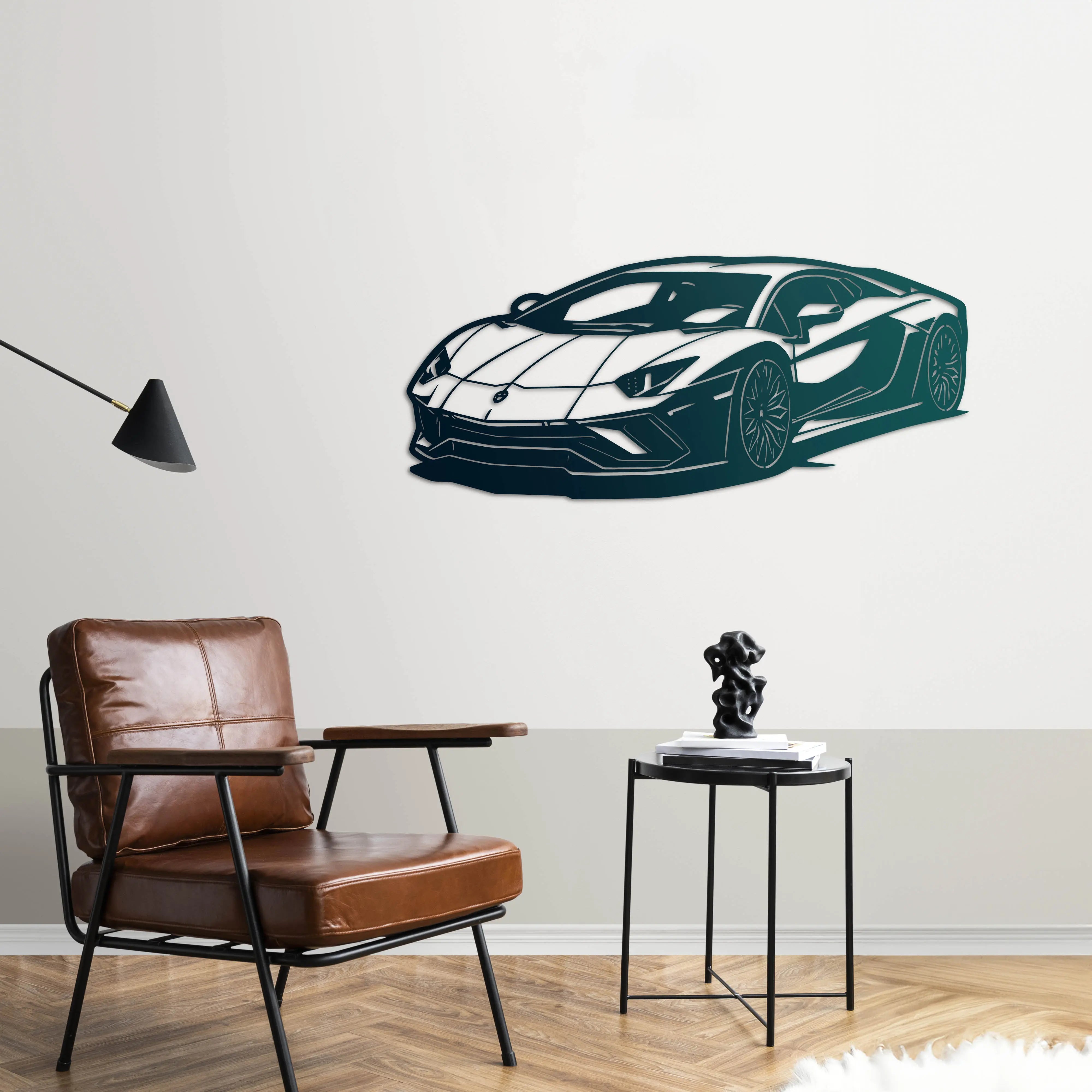 Lamborghini Aventador – Araba Metal Duvar Dekoru Laser Artique